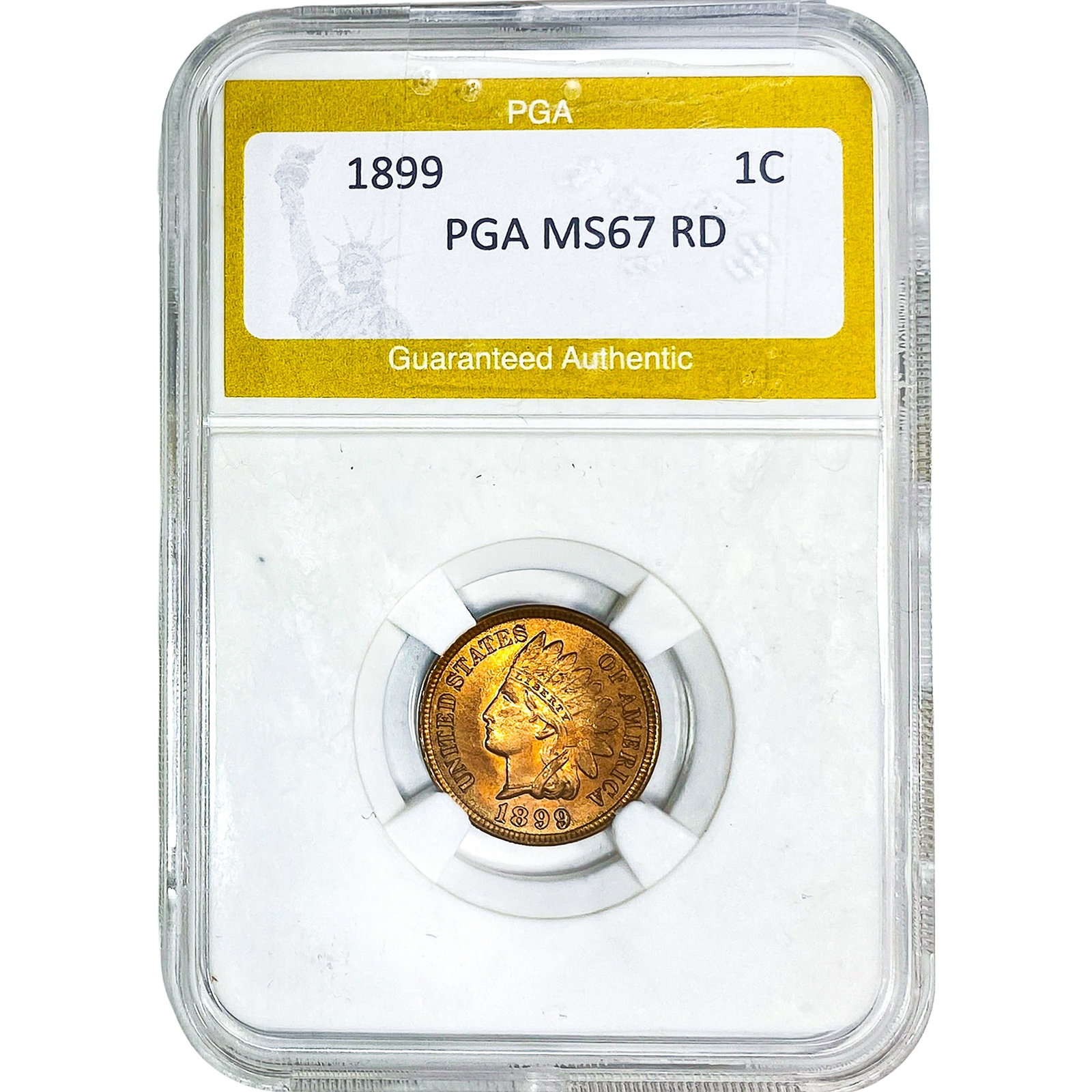1899 Indian Head Cent PGA MS67 RD (1 of 2)