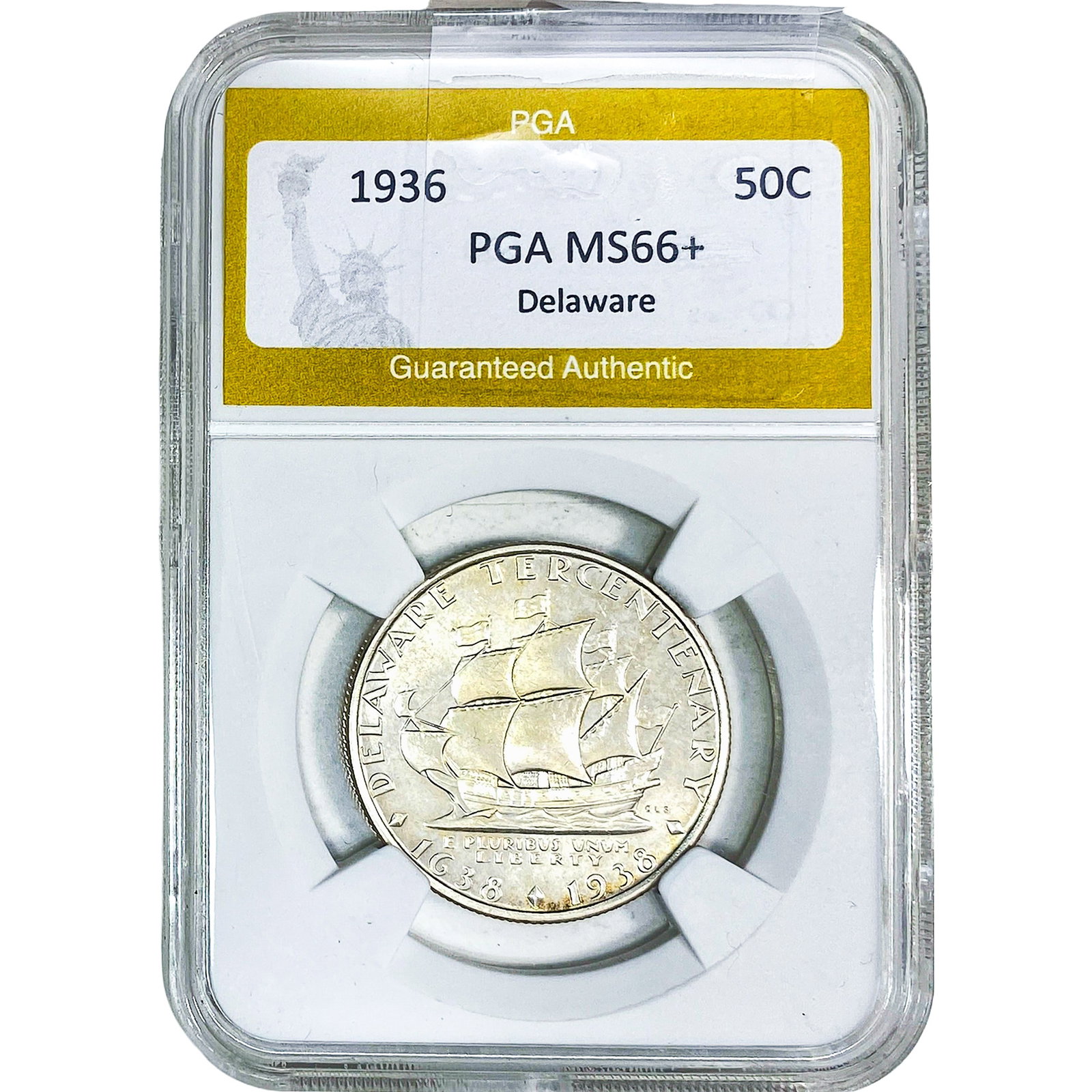1936 Delaware Half Dollar PGA MS66+ (1 of 2)