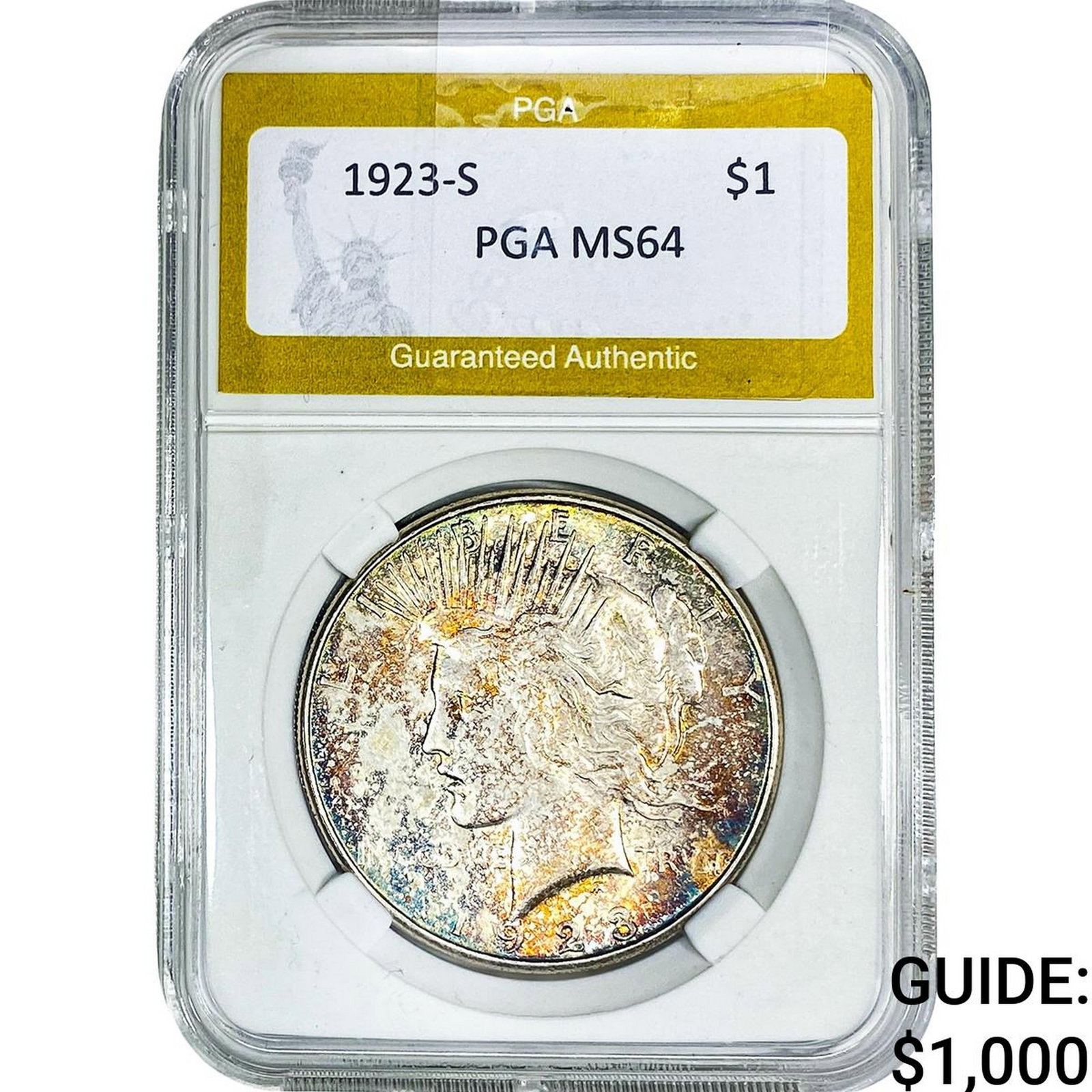 1923-S Silver Peace Dollar PGA MS64 (1 of 2)