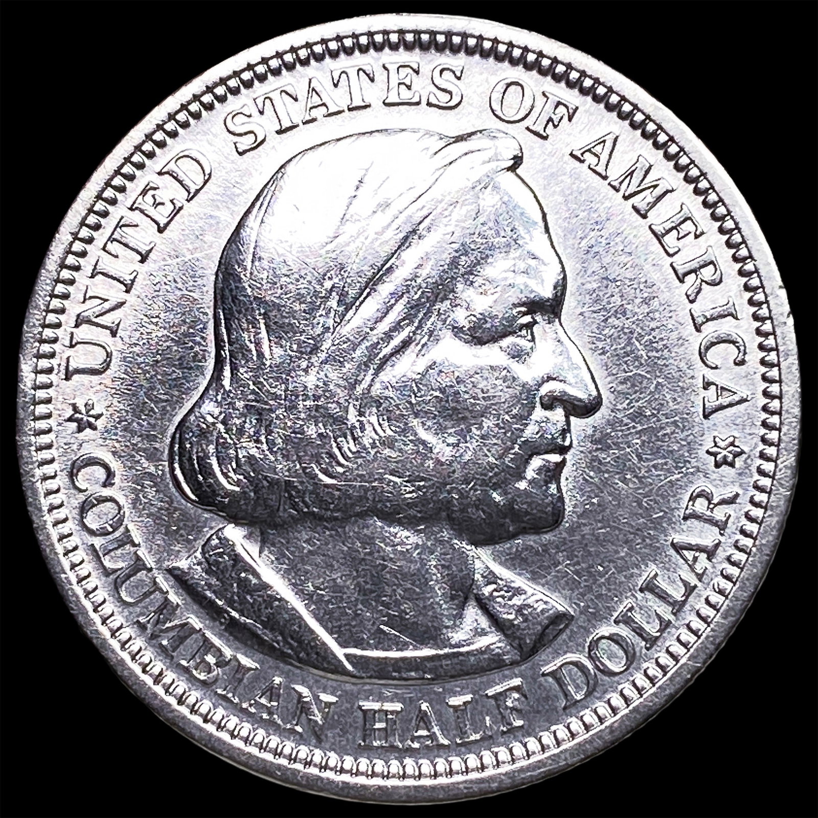 1893 Silver Columbian Expo Half Dollar GEM BU: 1893 Silver Columbian Expo Half Dollar GEM BU