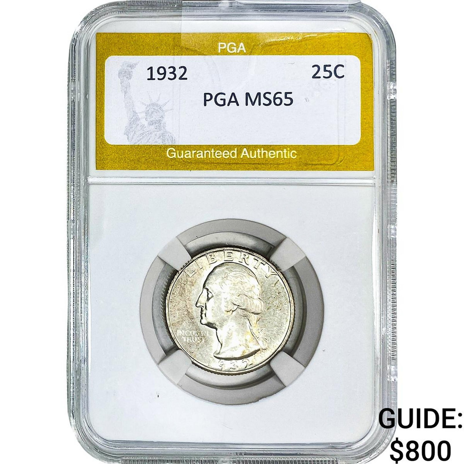 1932 Washington Silver Quarter PGA MS65: 1932 Washington Silver Quarter PGA MS65