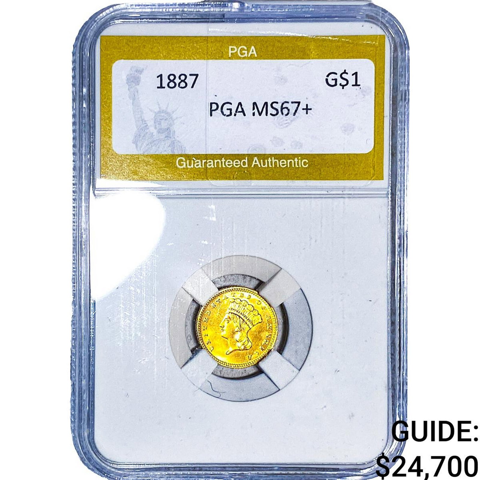 1887 Type 3 Dollar PGA MS67+: 1887 Type 3 Dollar PGA MS67+