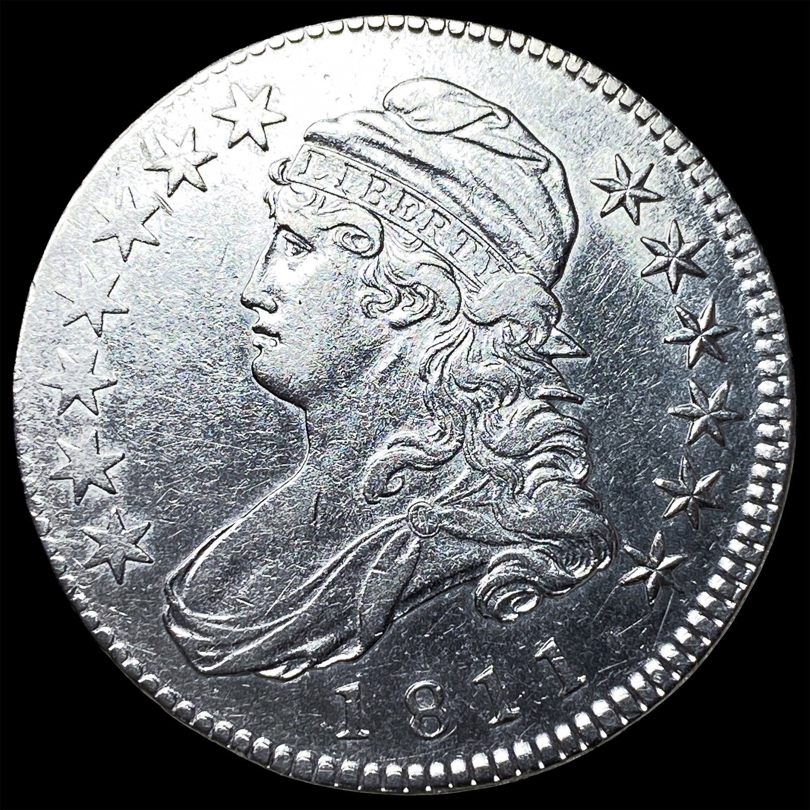 1811 Capped Bust Half Dollar CLOSELY UNCIRCULATED (1 of 2)