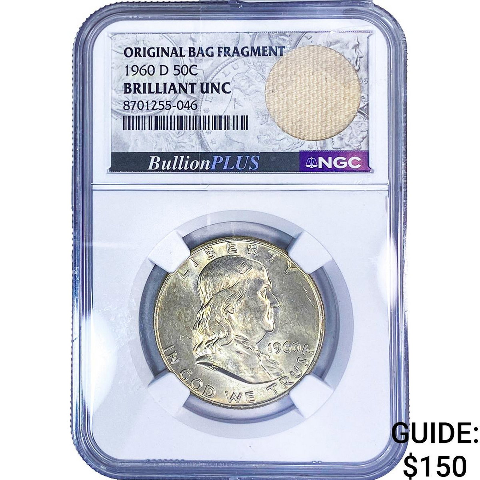 1960-D Franklin Half Dollar NGC BU: 1960-D Franklin Half Dollar NGC BU