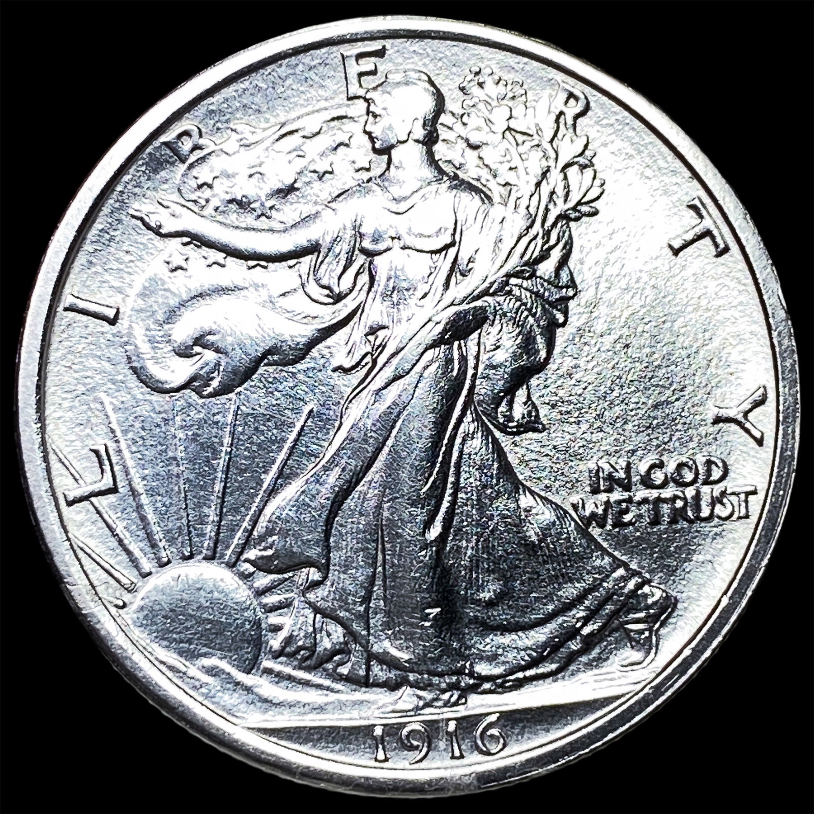 1916 Silver Walking Liberty Half Dollar UNCIRCULATED (1 of 2)