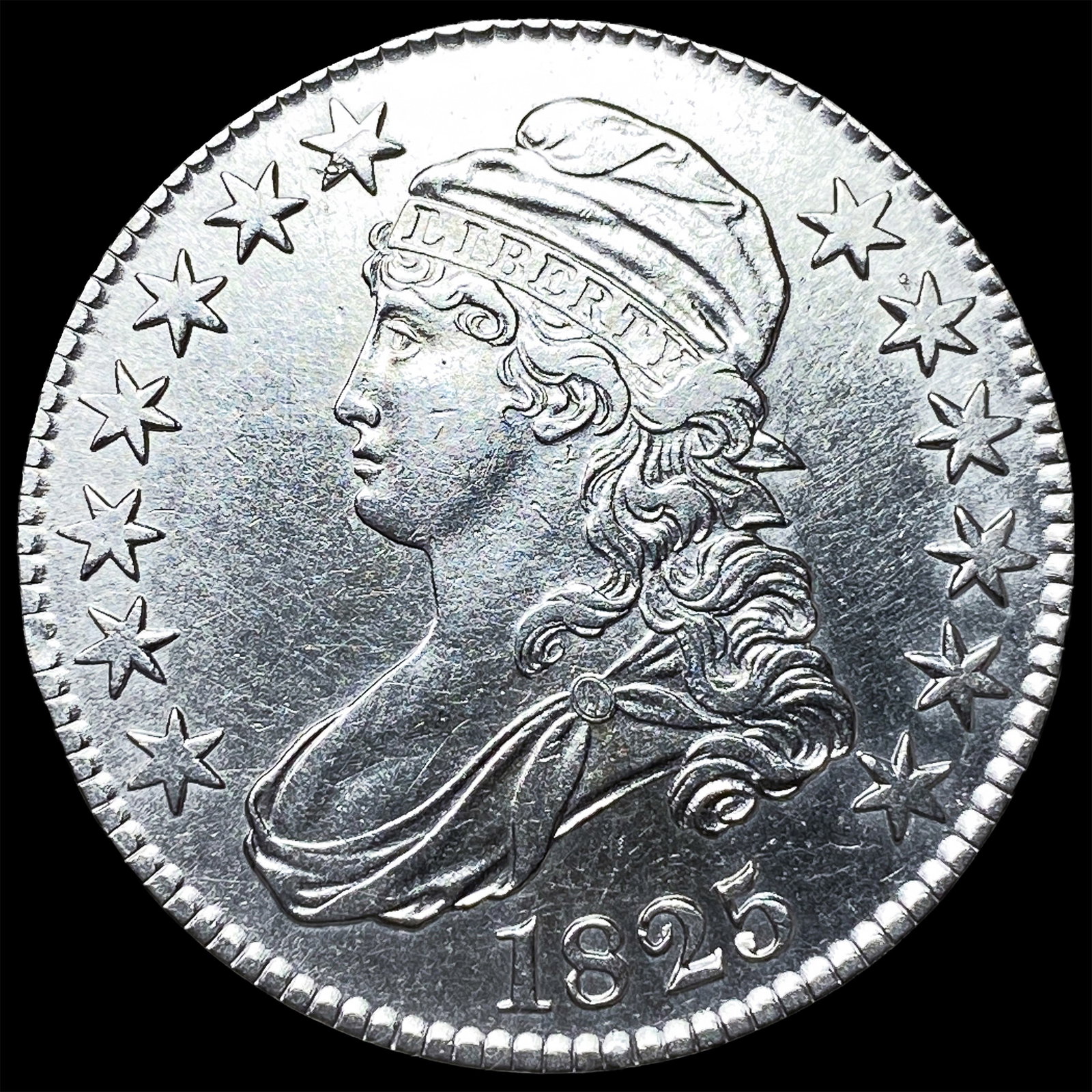 1825 Capped Bust Half Dollar CHOICE AU (1 of 2)