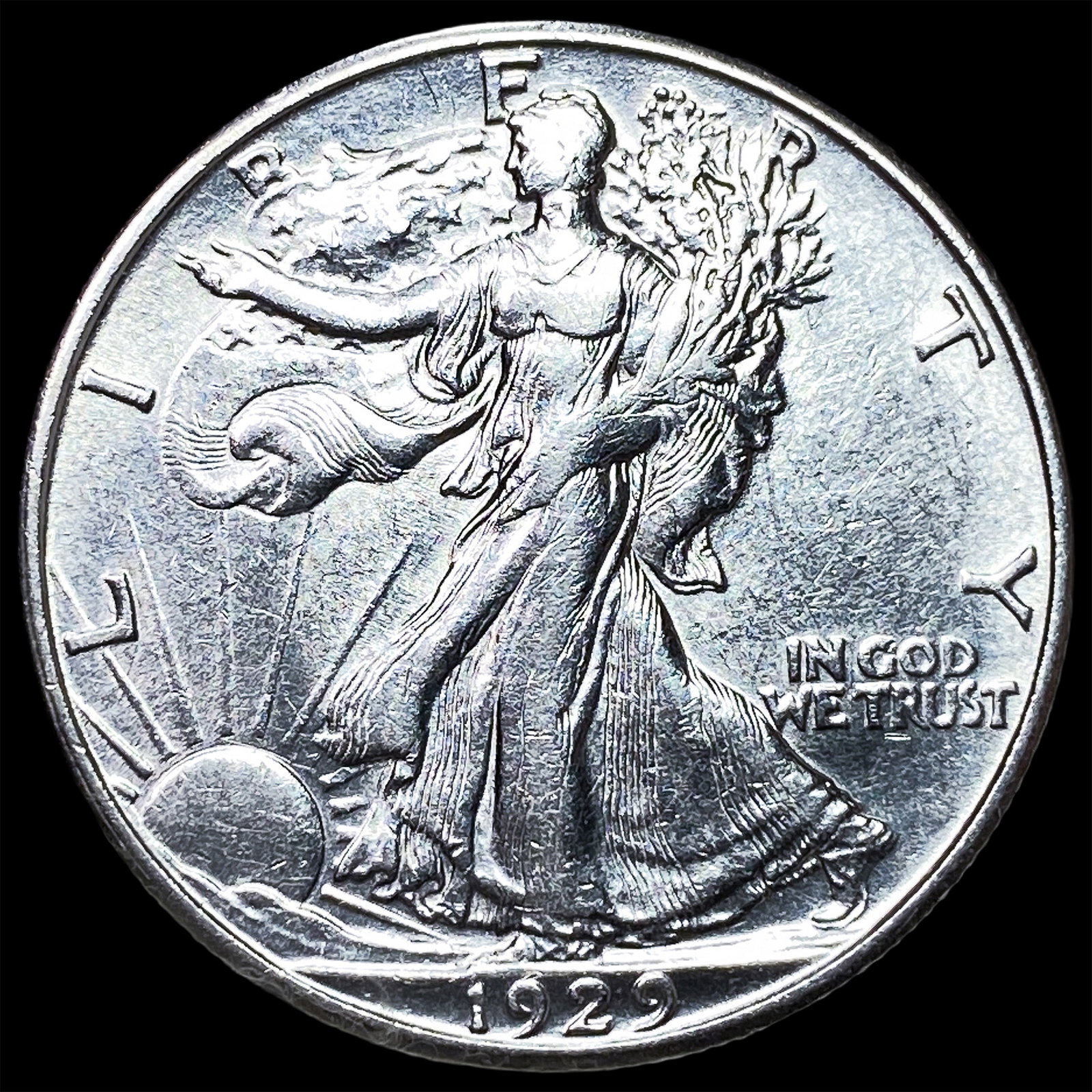 1929-D Silver Walking Liberty Half Dollar UNCIRCULATED (1 of 2)