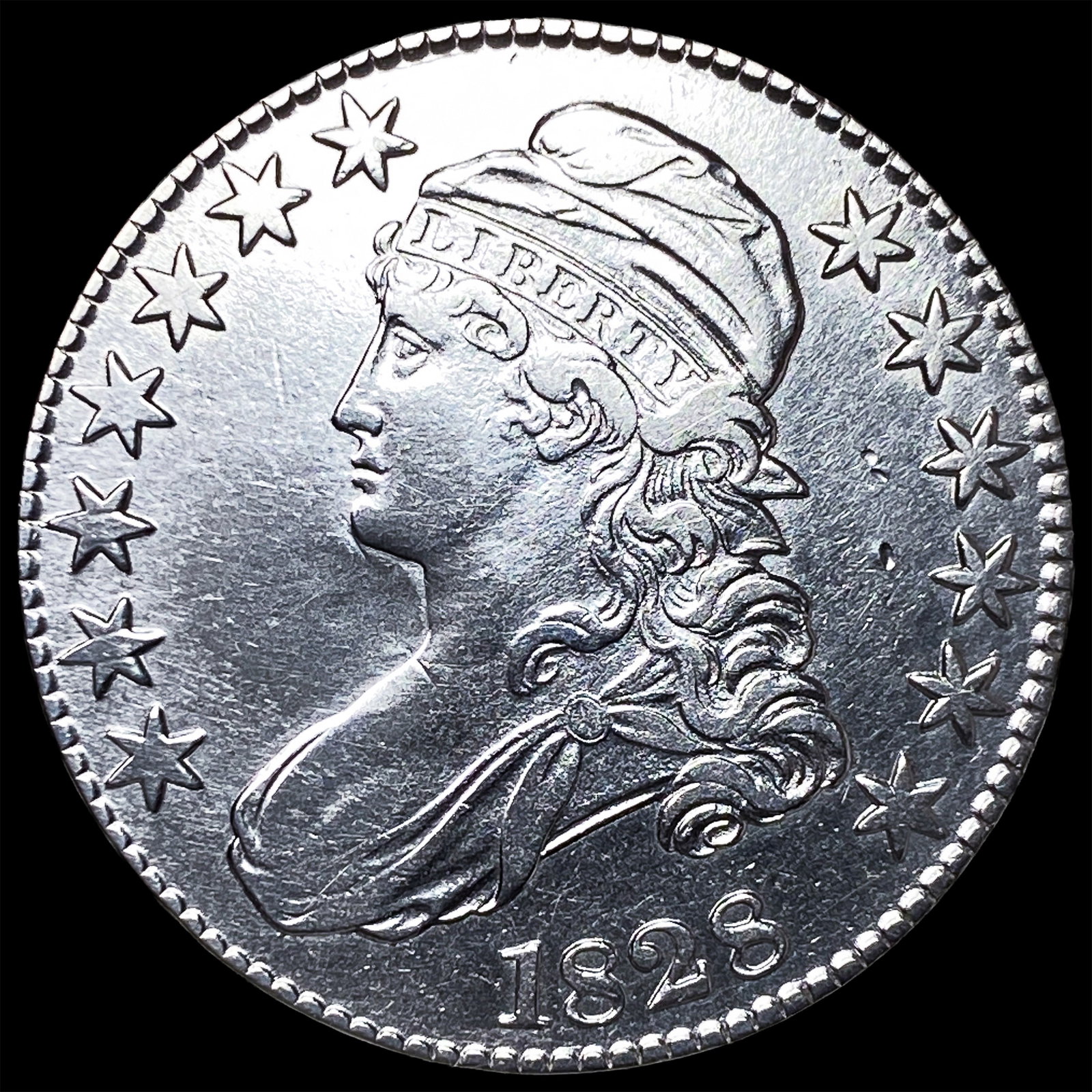 1828 Capped Bust Half Dollar UNCIRCULATED (1 of 2)