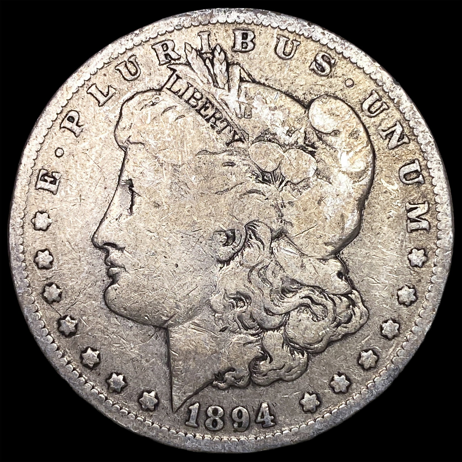 1894-O Morgan Silver Dollar LIGHTLY CIRCULATED: 1894-O Morgan Silver Dollar LIGHTLY CIRCULATED