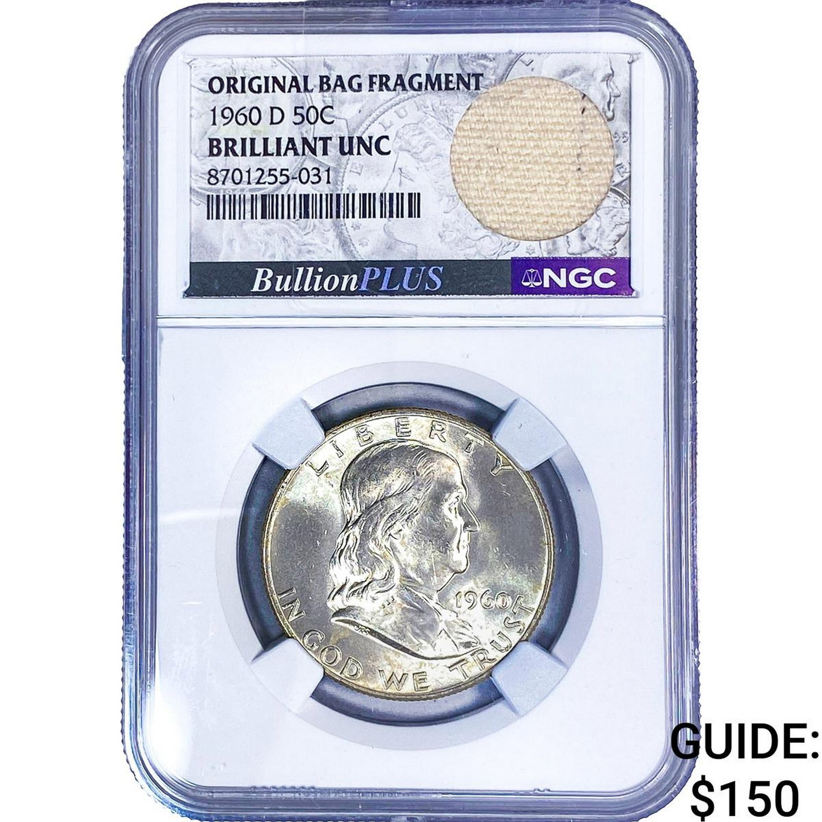 1960-D Franklin Half Dollar NGC BU: 1960-D Franklin Half Dollar NGC BU