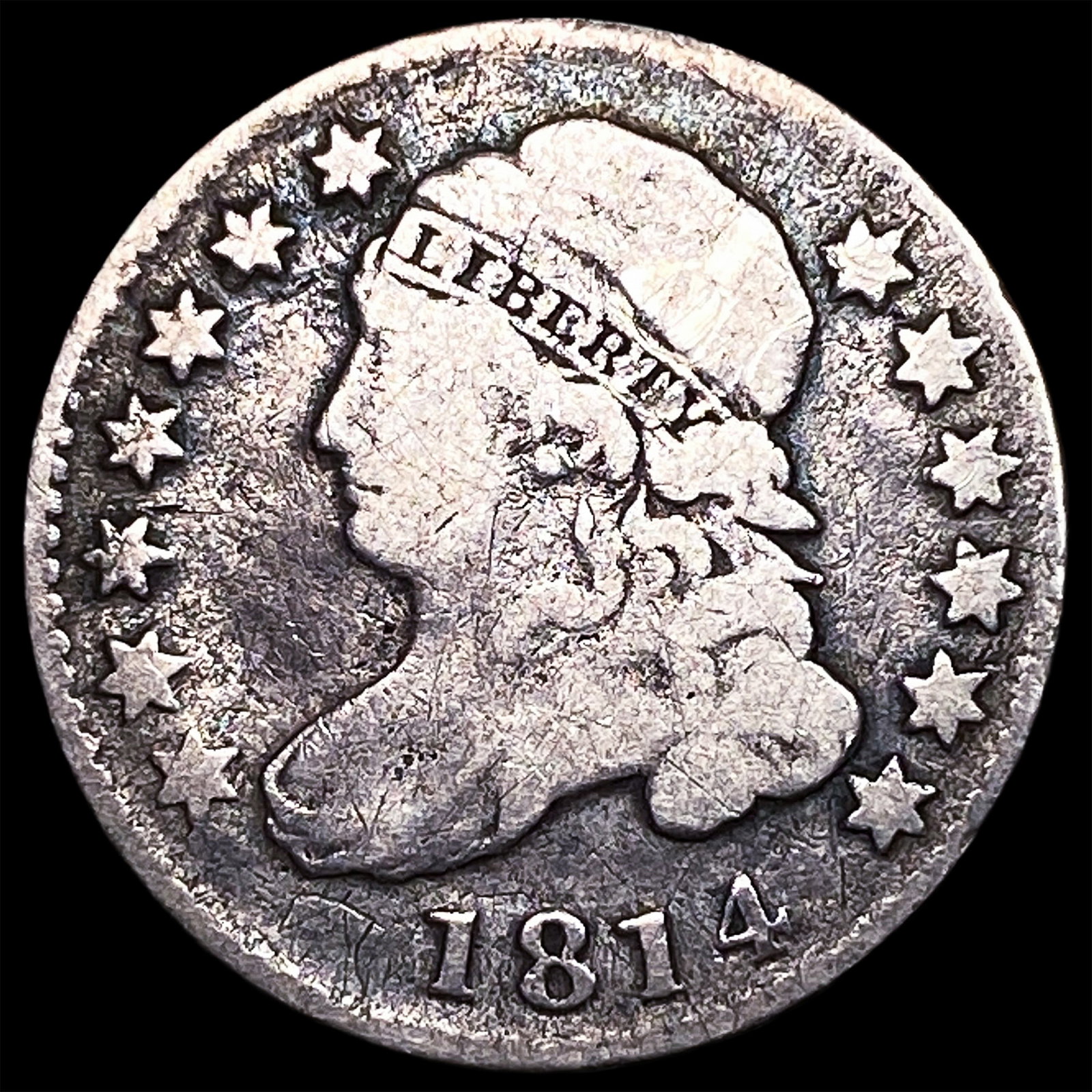 1814 Capped Bust Dime LIGHTLY CIRCULATED (1 of 2)