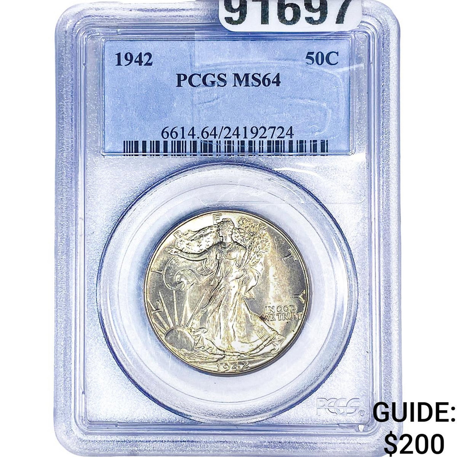 1942 Walking Liberty Half Dollar PCGS MS64 (1 of 2)
