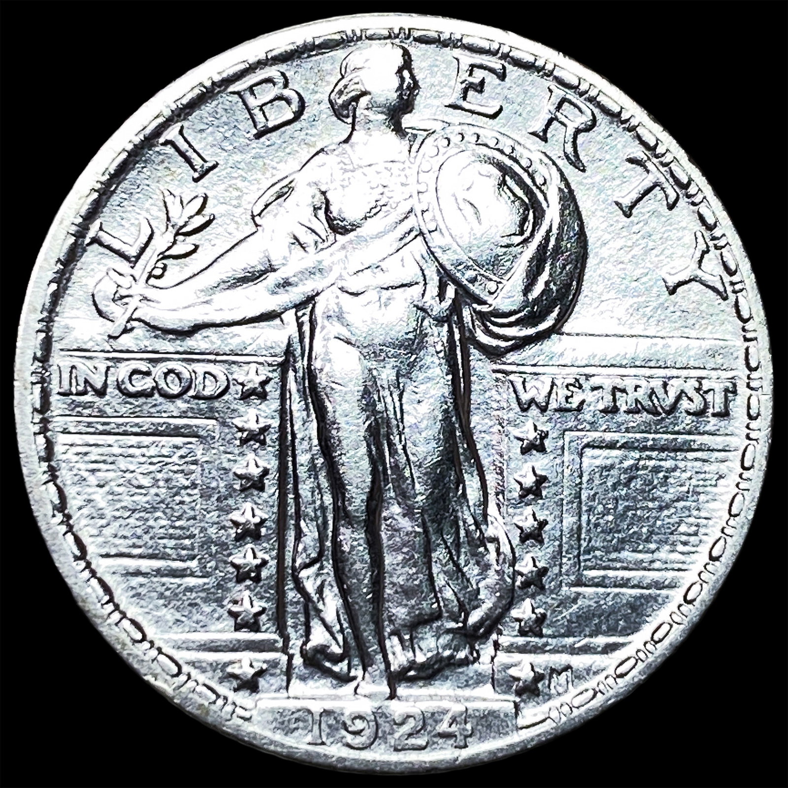 1924 Silver Standing Liberty Quarter UNCIRCULATED: 1924 Silver Standing Liberty Quarter UNCIRCULATED