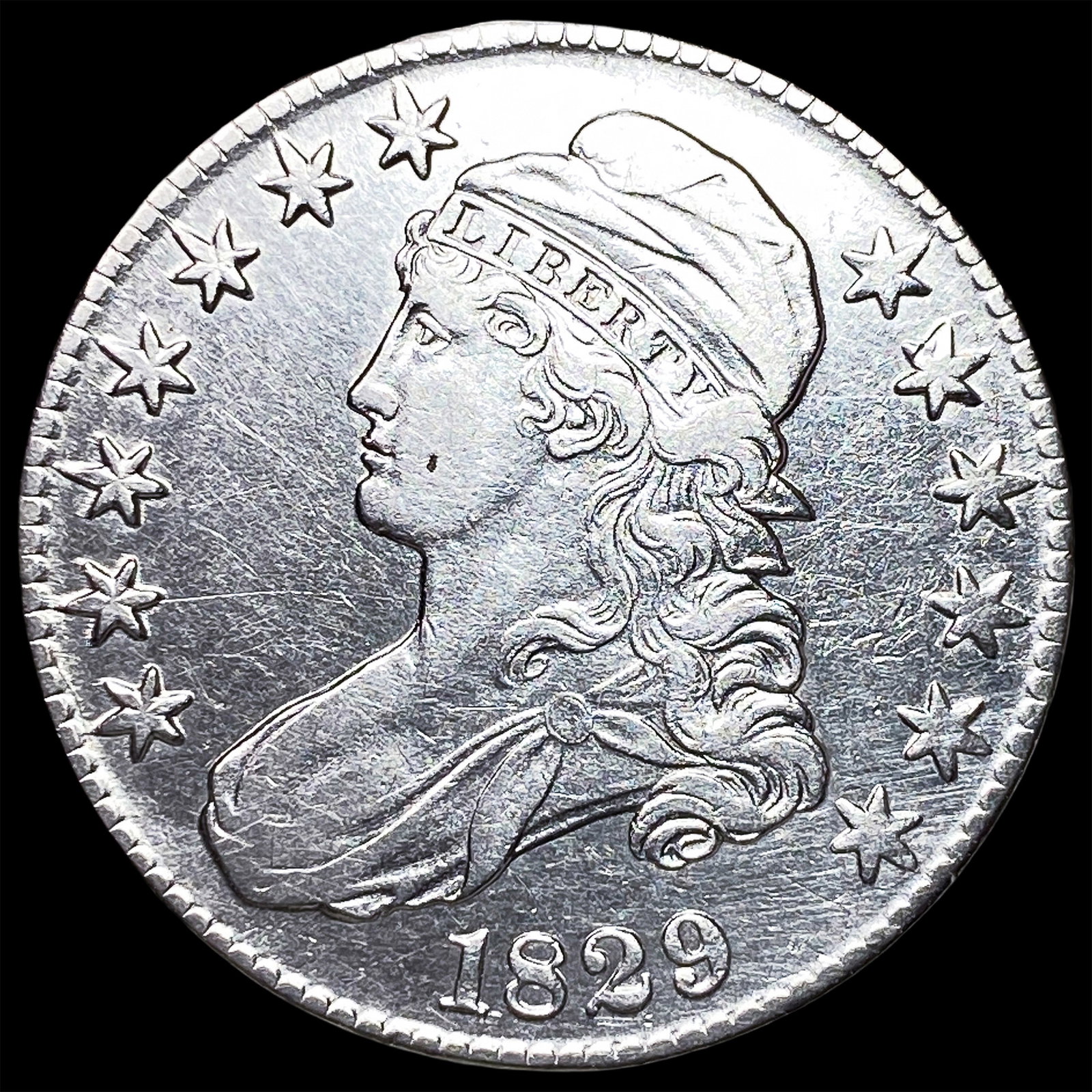 1829 Capped Bust Half Dollar CHOICE AU (1 of 2)