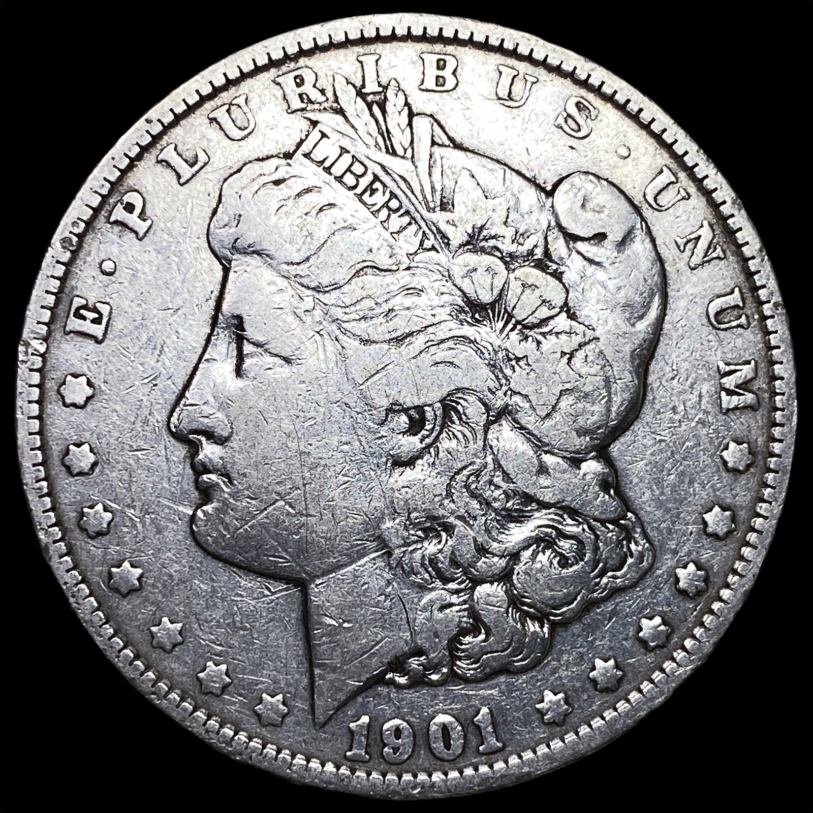 1901 Morgan Silver Dollar NEARLY UNCIRCULATED: 1901 Morgan Silver Dollar NEARLY UNCIRCULATED