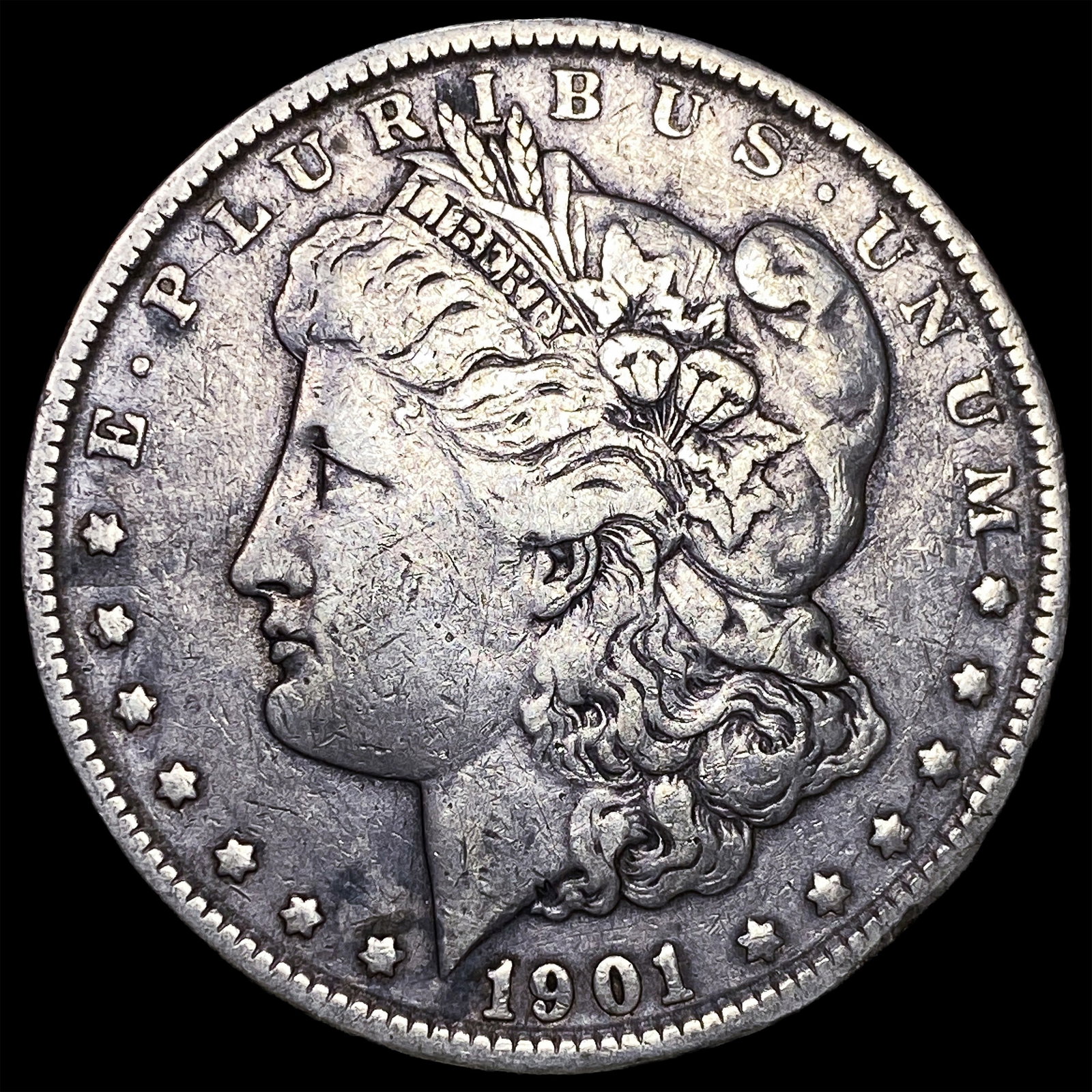 1901 Silver Morgan Dollar NEARLY UNCIRCULATED: 1901 Silver Morgan Dollar NEARLY UNCIRCULATED