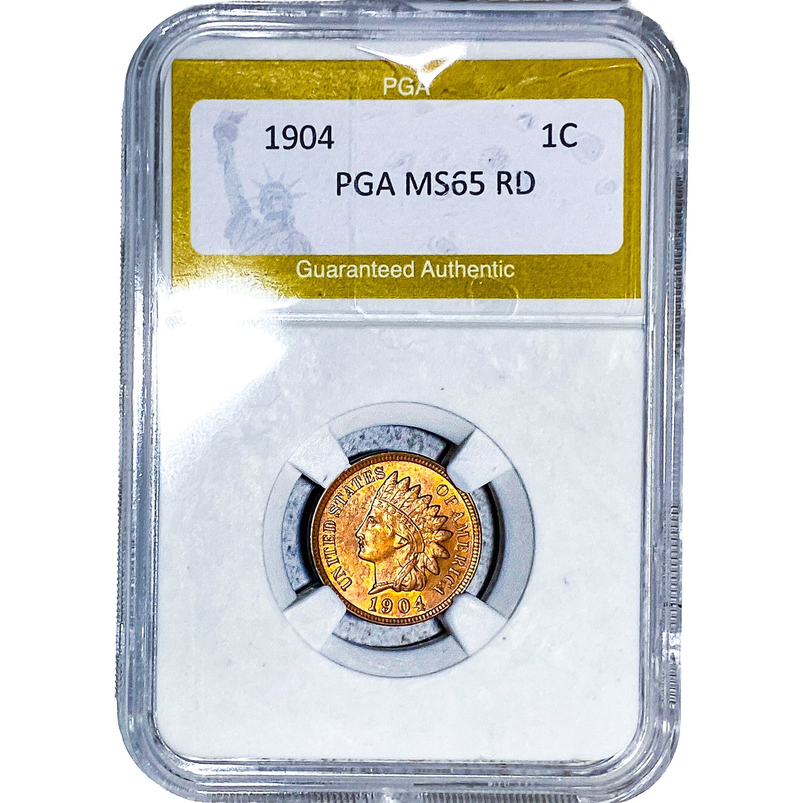 1904 Indian Head Cent PGA MS65 RD (1 of 2)