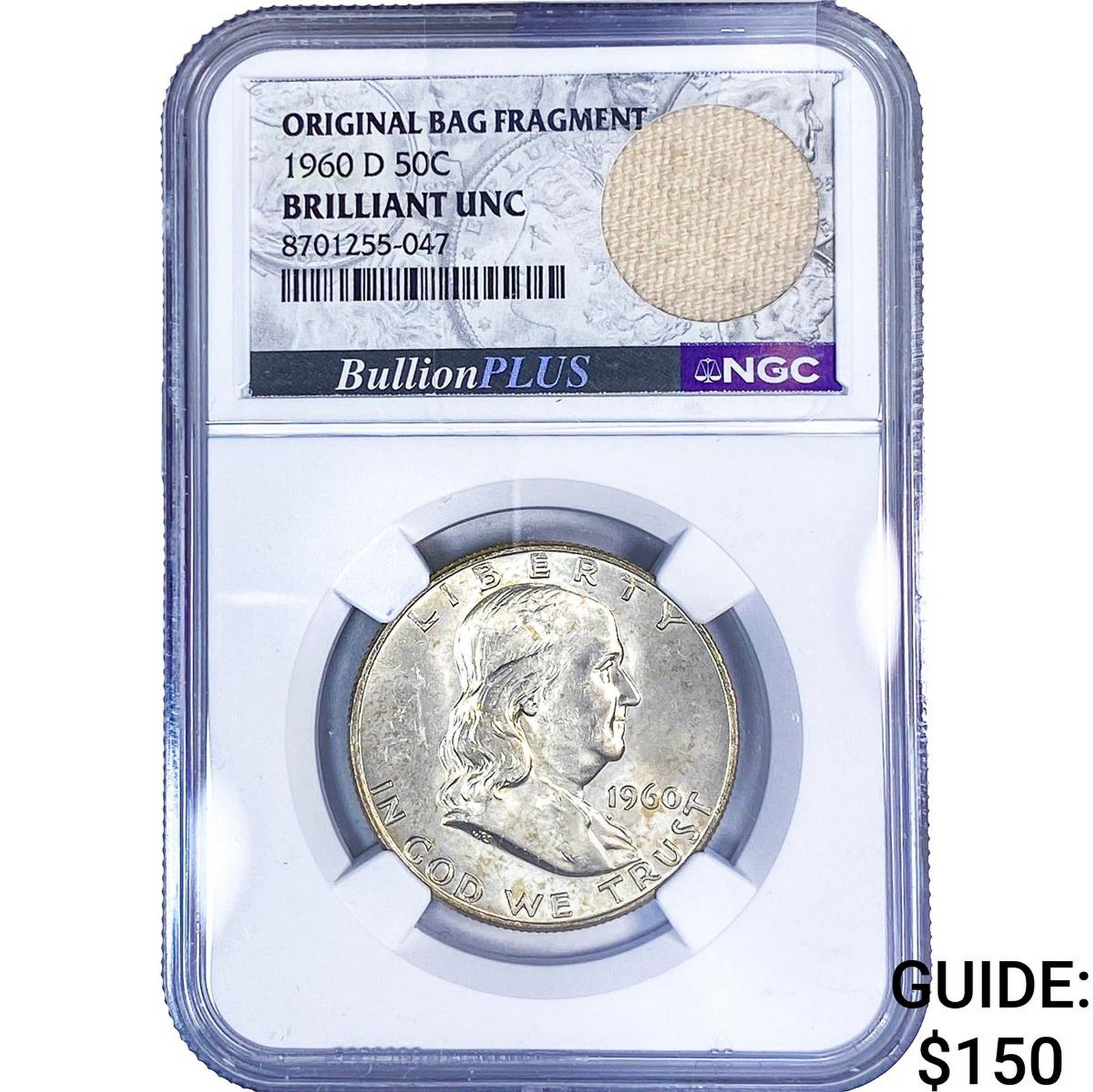 1960-D Franklin Half Dollar NGC BU: 1960-D Franklin Half Dollar NGC BU