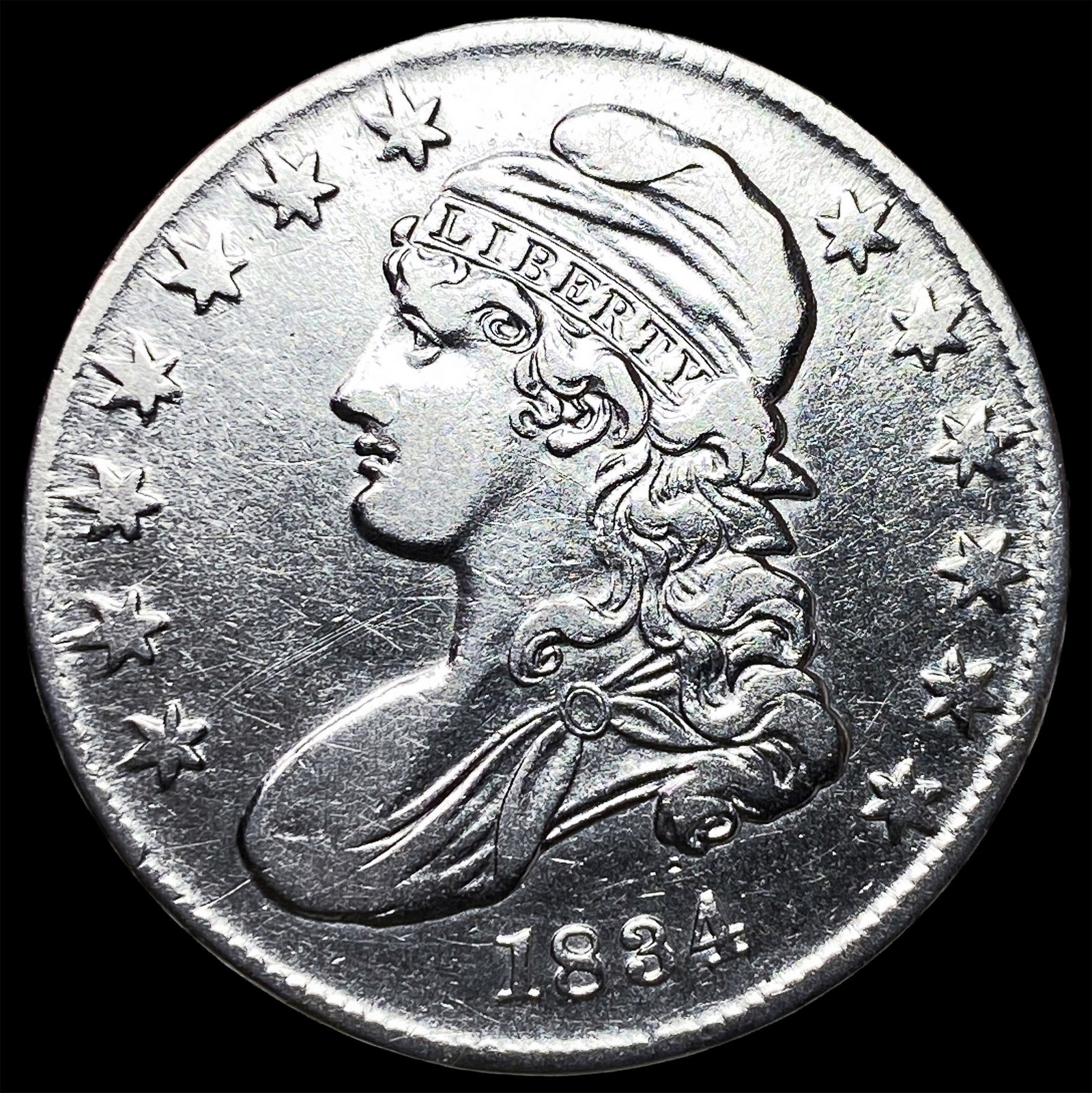 1834 Capped Bust Half Dollar NEARLY UNCIRCULATED (1 of 2)