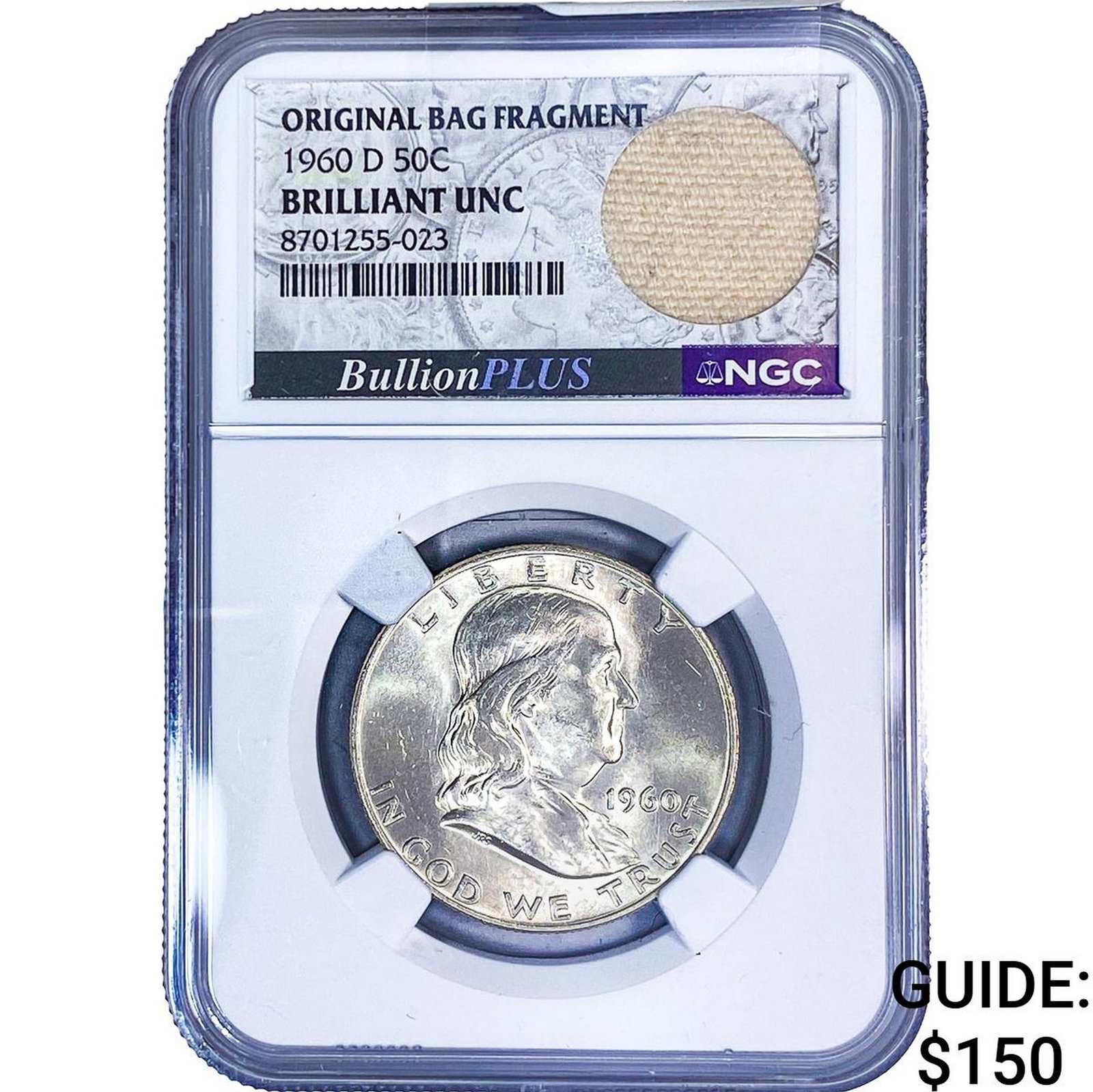 1960-D Franklin Half Dollar NGC BU: 1960-D Franklin Half Dollar NGC BU
