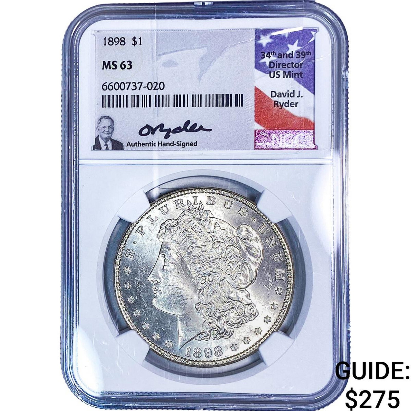 1898 Morgan Silver Dollar NGC MS63 (1 of 2)