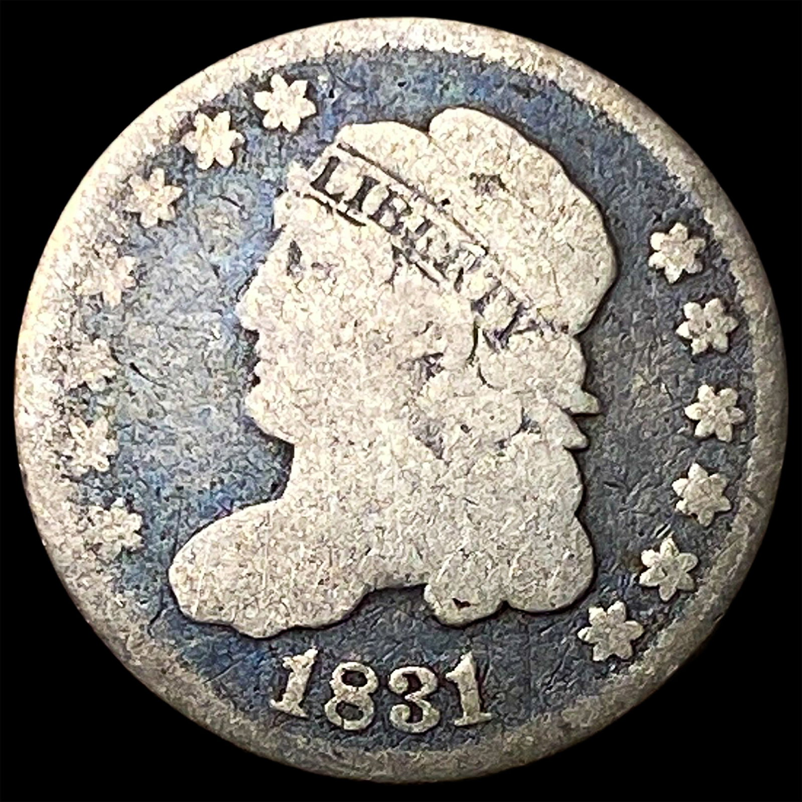 1831 Capped Bust Half Dime NICELY CIRCULATED (1 of 2)