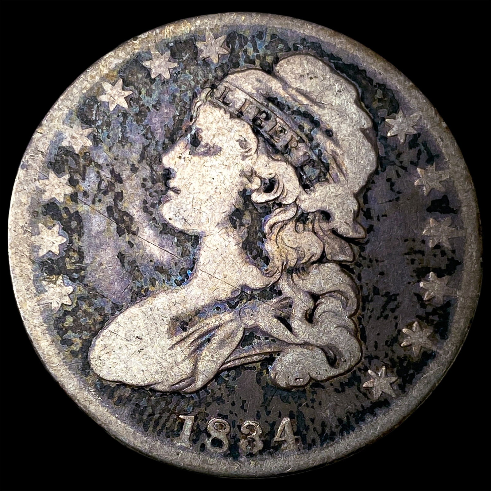 1834 Silver Capped Bust Half Dollar HIGH GRADE: 1834 Silver Capped Bust Half Dollar HIGH GRADE