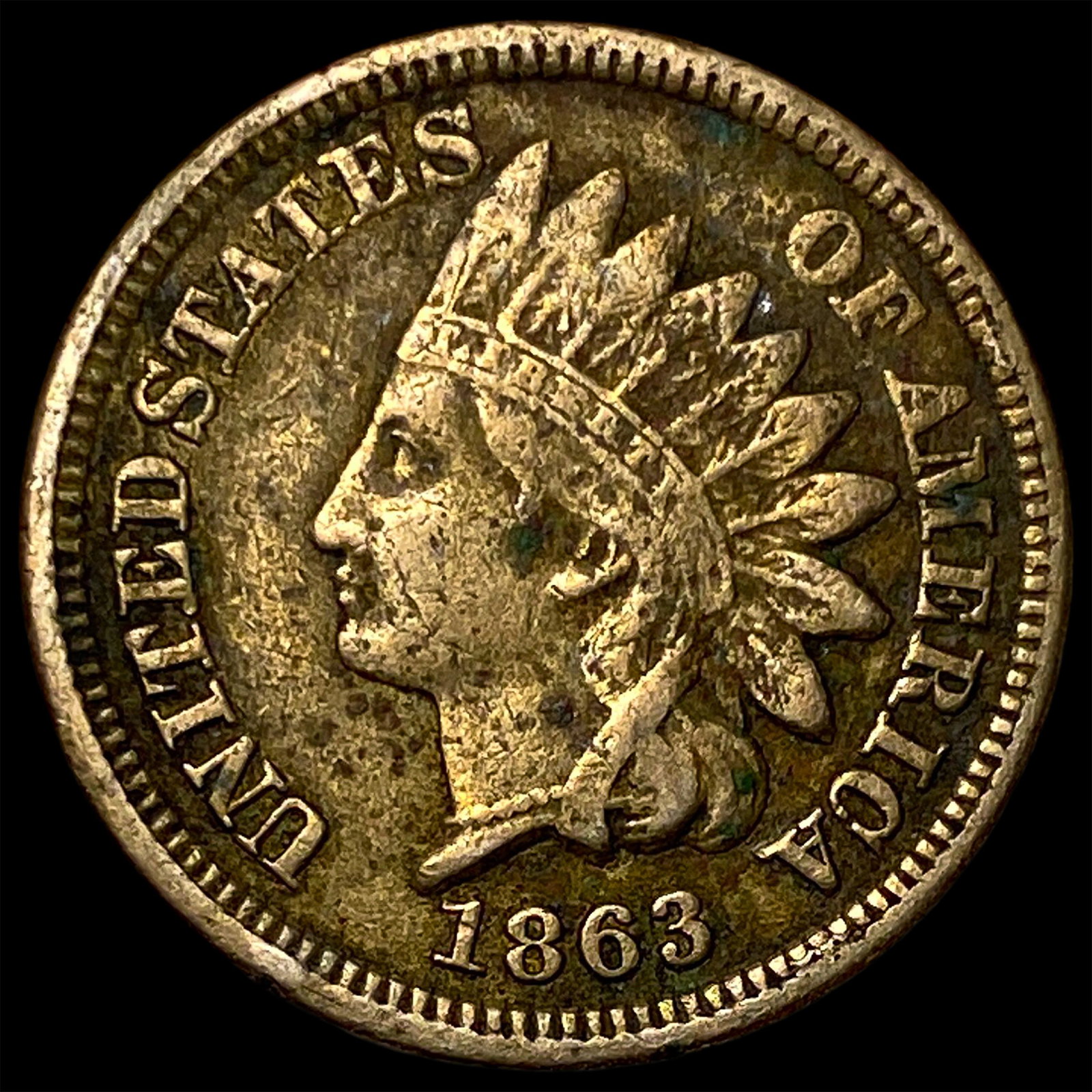 1863 Indian Head Cent LIGHTLY CIRCULATED: 1863 Indian Head Cent LIGHTLY CIRCULATED