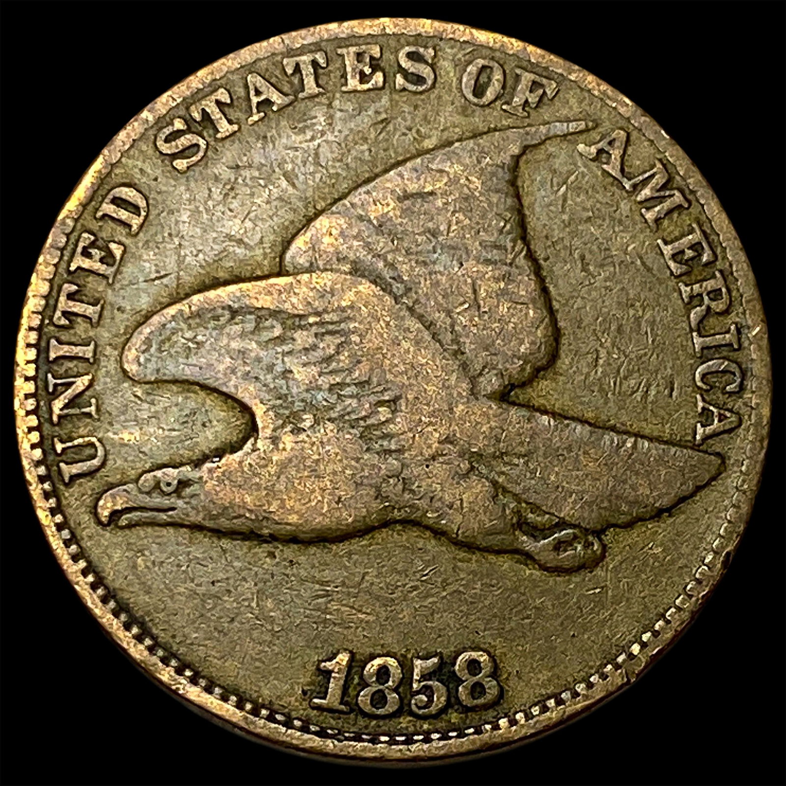 1858 Flying Eagle Cent LIGHTLY CIRCULATED: 1858 Flying Eagle Cent LIGHTLY CIRCULATED
