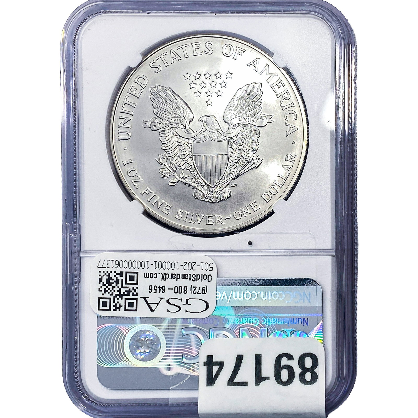 2000 Silver Eagle NGC MS69 - 2