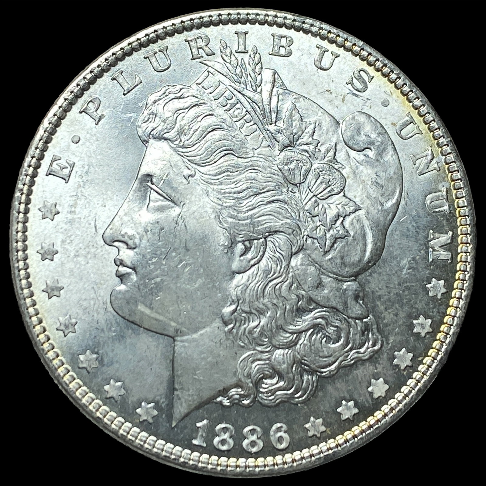 1886 Silver Morgan Dollar CHOICE BU: 1886 Silver Morgan Dollar CHOICE BU