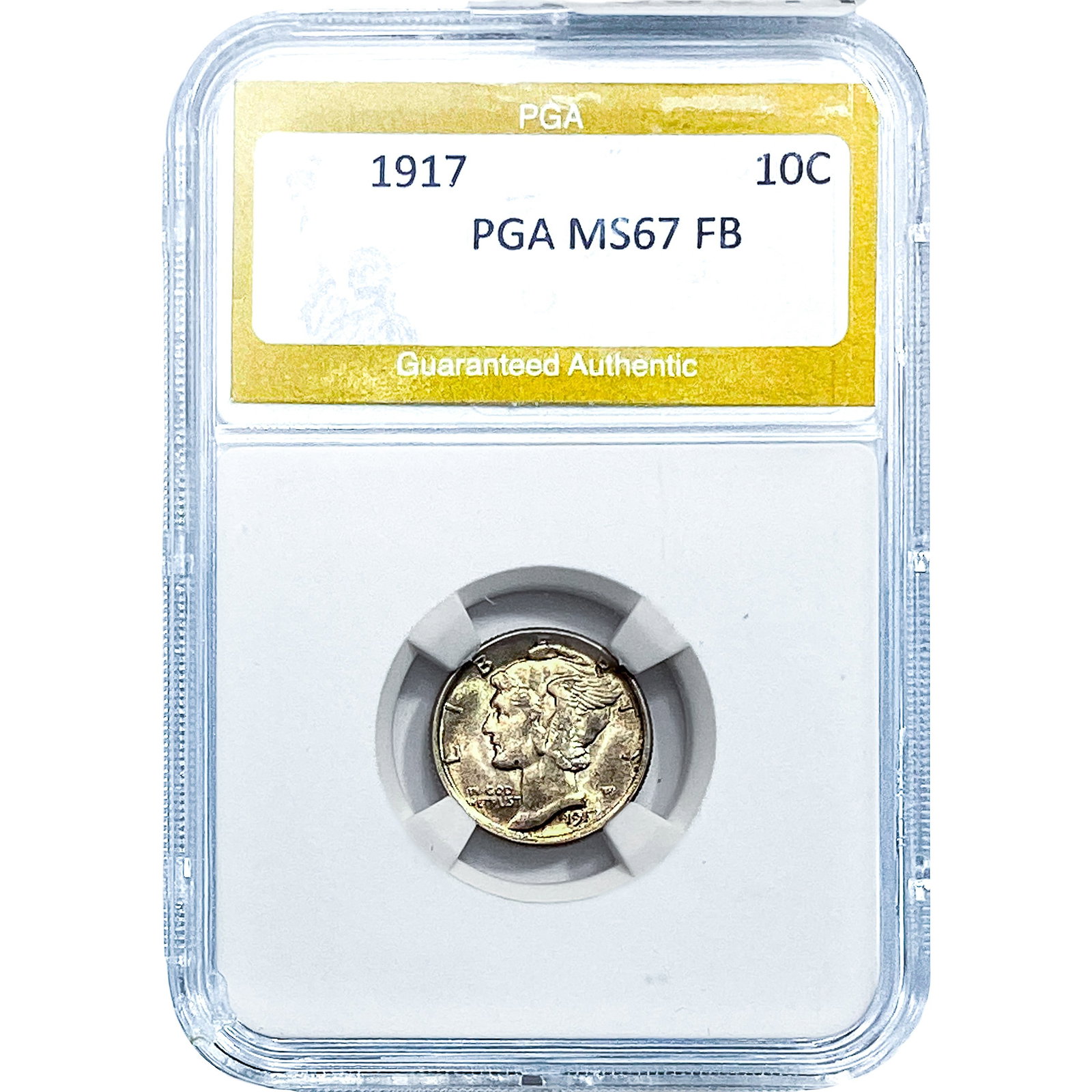 1917 Mercury Silver Dime PGA MS67 FB (1 of 2)