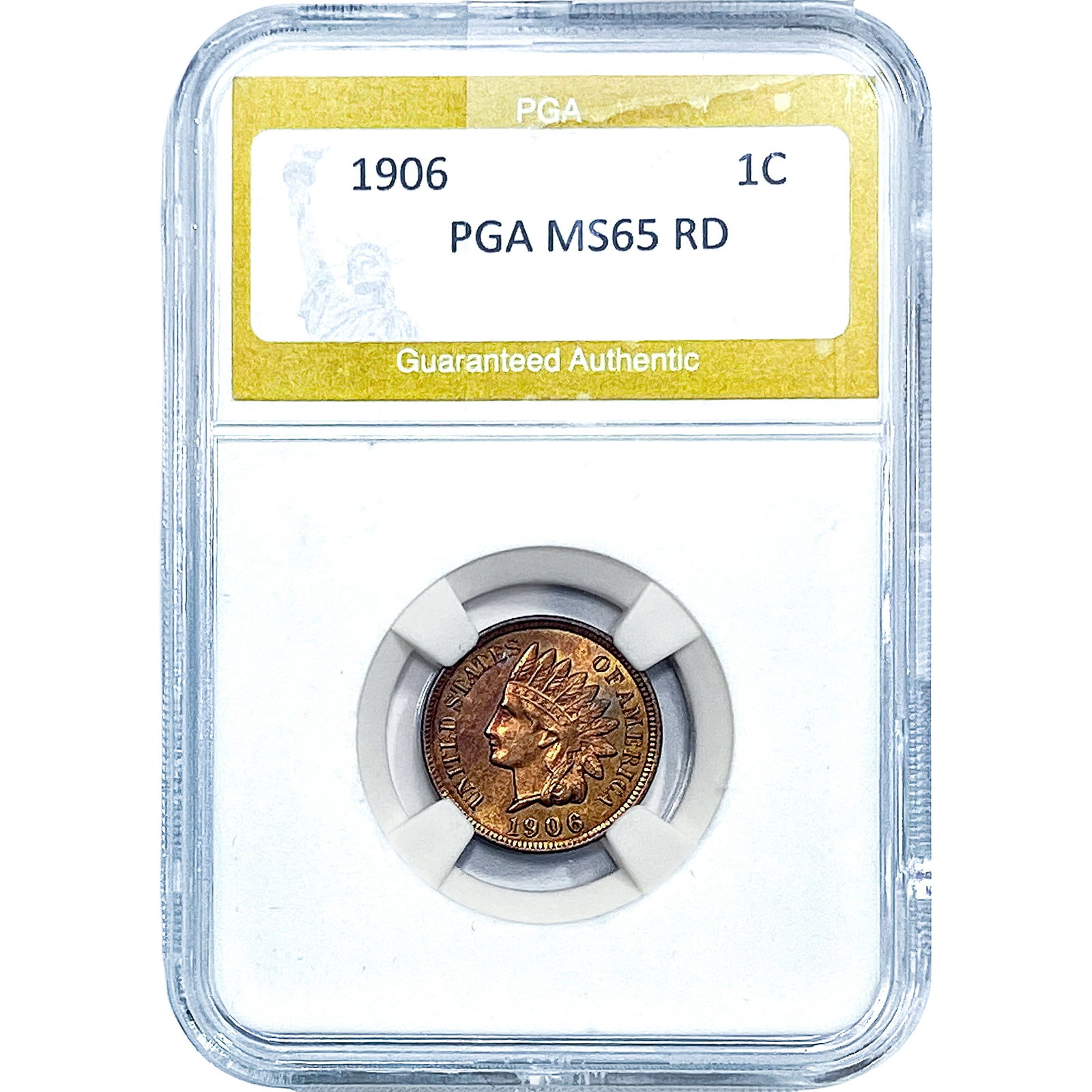 1906 Indian Head Cent PGA MS65 RD (1 of 2)