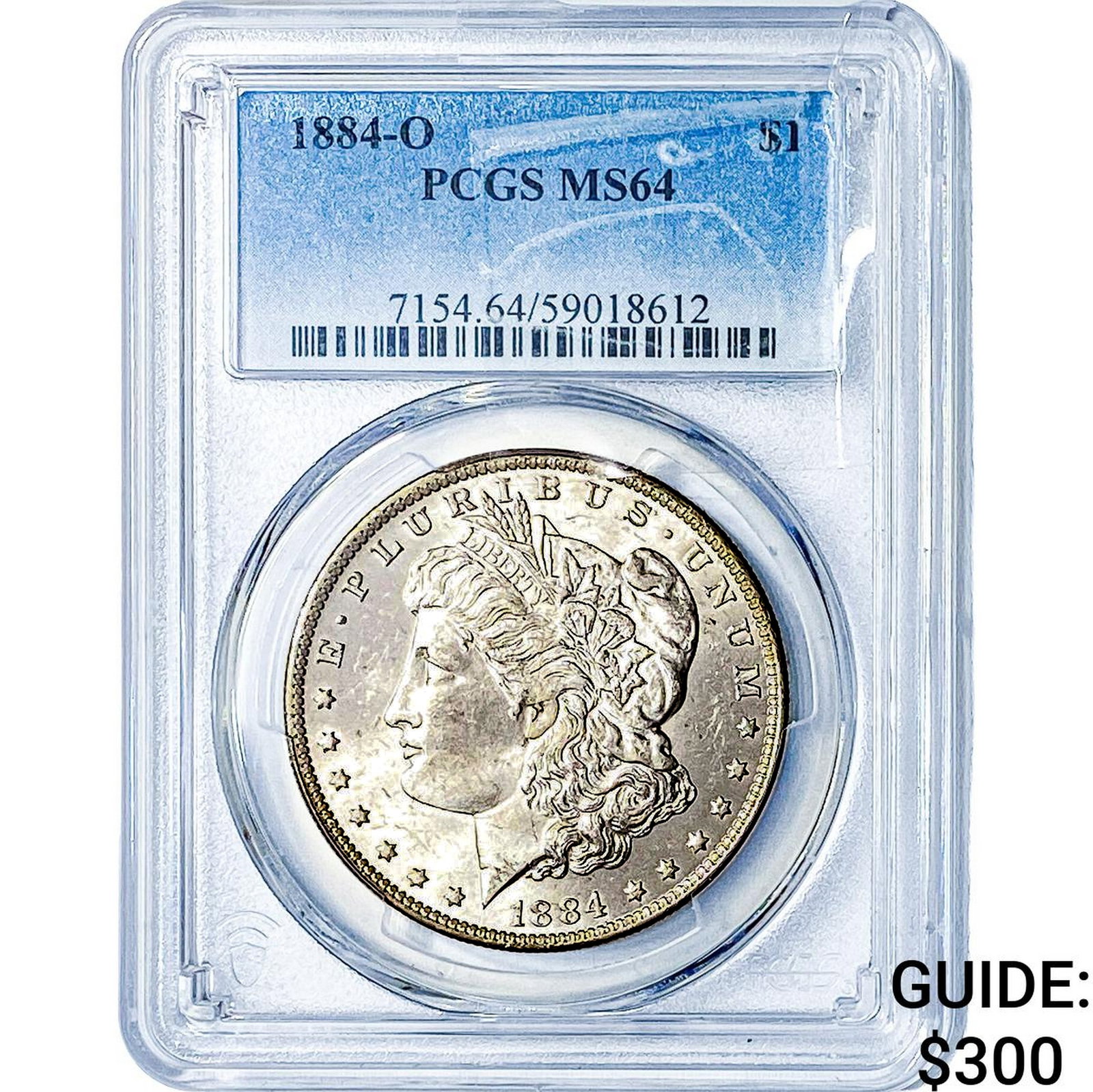 1884-O Morgan Silver Dollar PCGS MS64: 1884-O Morgan Silver Dollar PCGS MS64