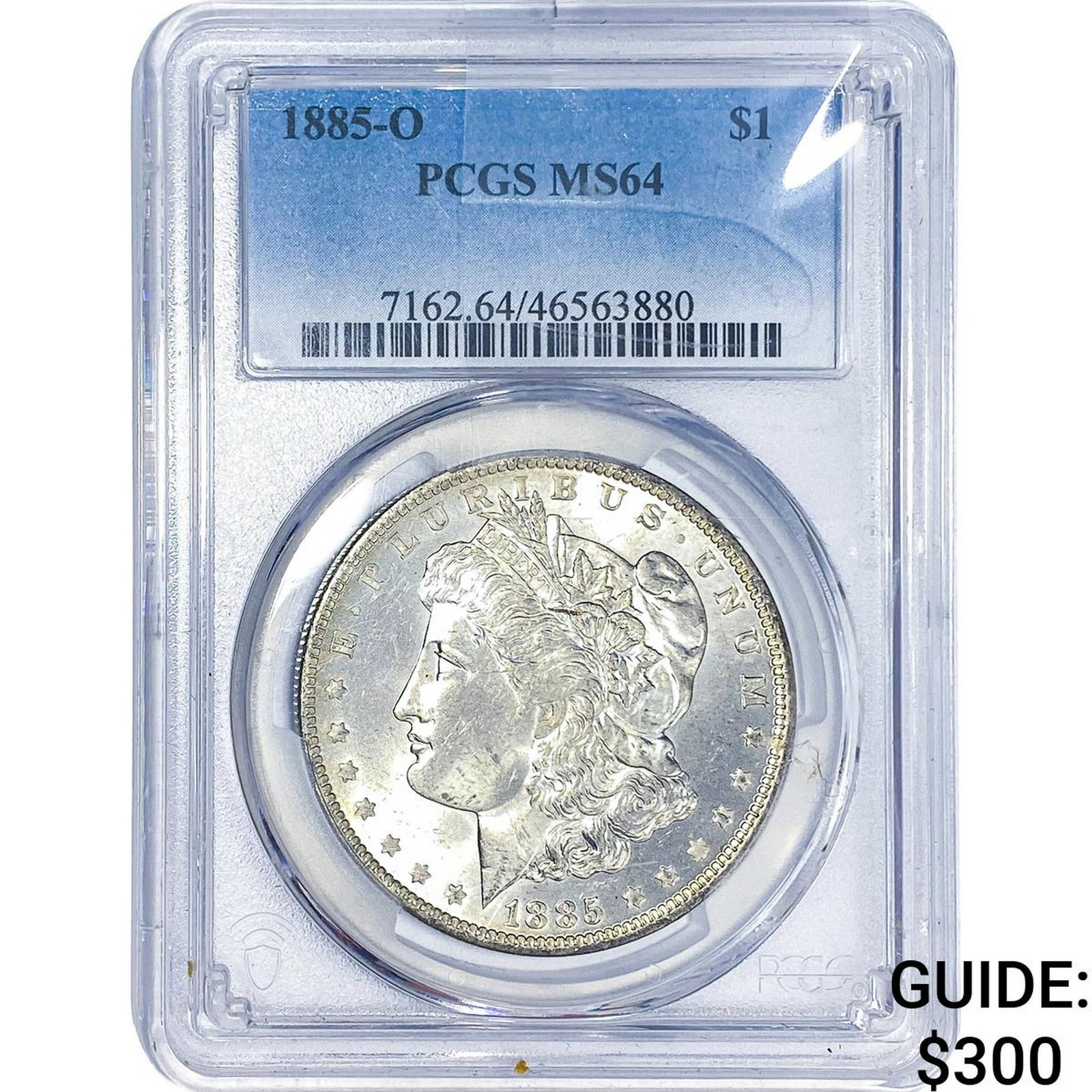 1885-O Morgan Silver Dollar PCGS MS64: 1885-O Morgan Silver Dollar PCGS MS64