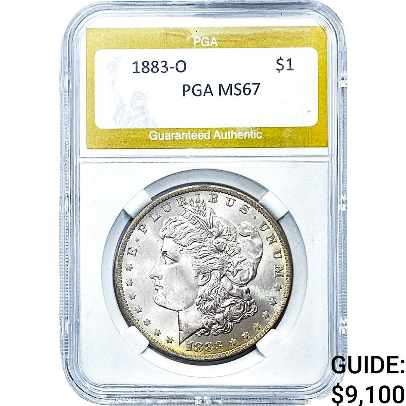 1883-O Morgan Silver Dollar PGA MS67: 1883-O Morgan Silver Dollar PGA MS67