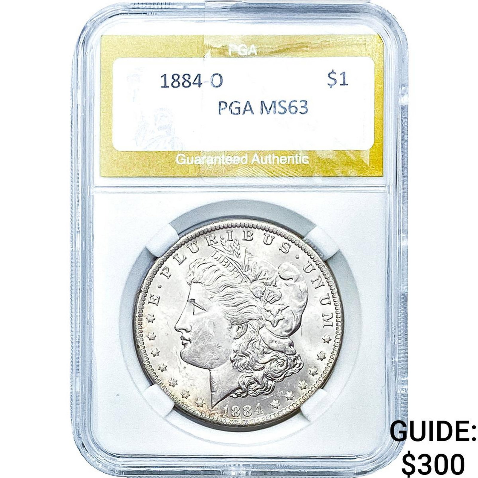 1884-O Morgan Silver Dollar PGA MS63: 1884-O Morgan Silver Dollar PGA MS63