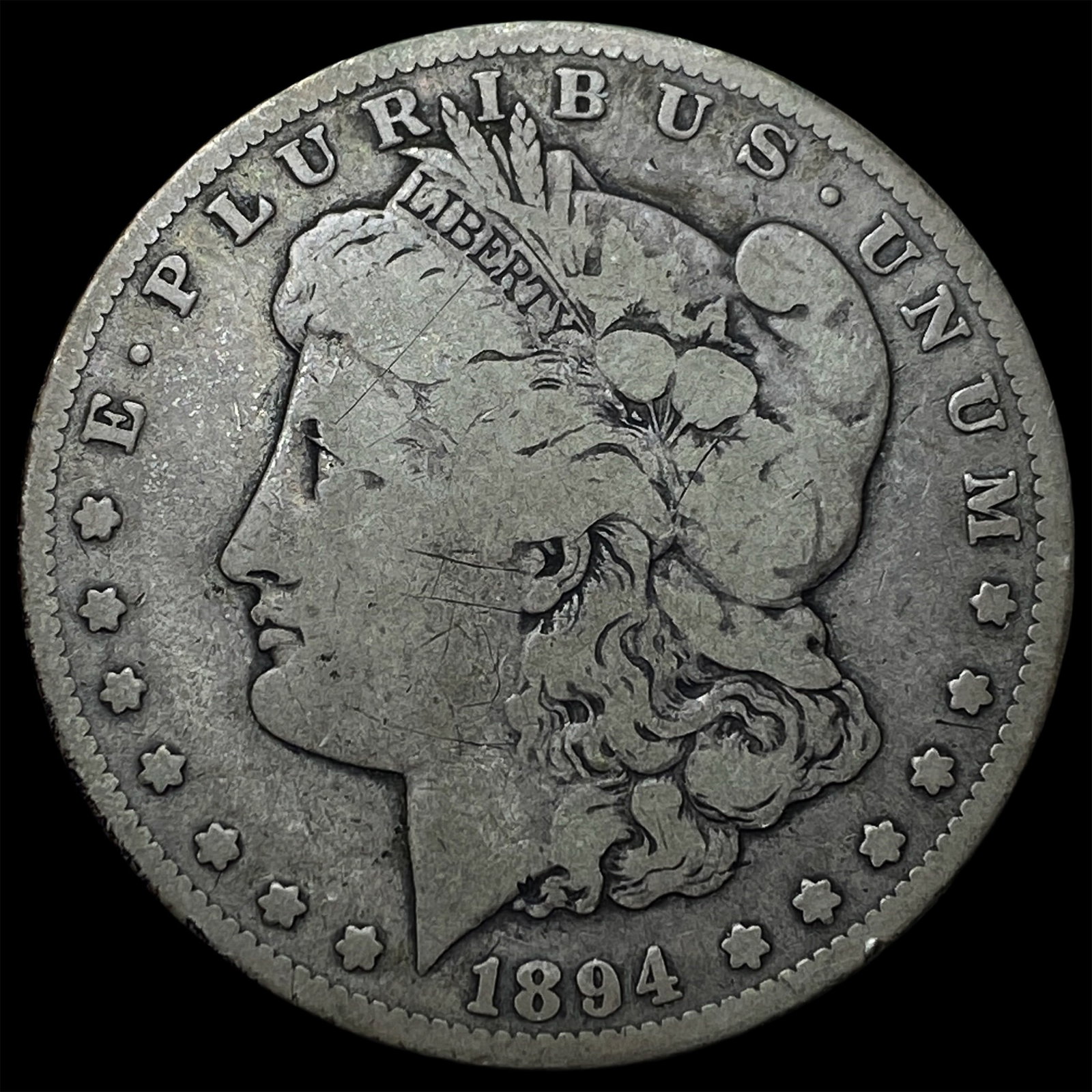 1894-S Morgan Silver Dollar LIGHTLY CIRCULATED: 1894-S Morgan Silver Dollar LIGHTLY CIRCULATED