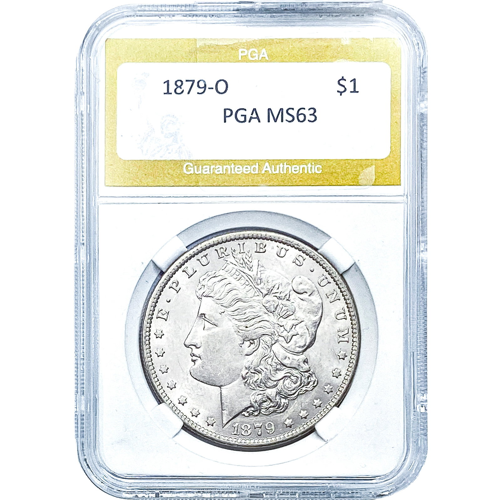 1879-O Morgan Silver Dollar PGA MS63: 1879-O Morgan Silver Dollar PGA MS63
