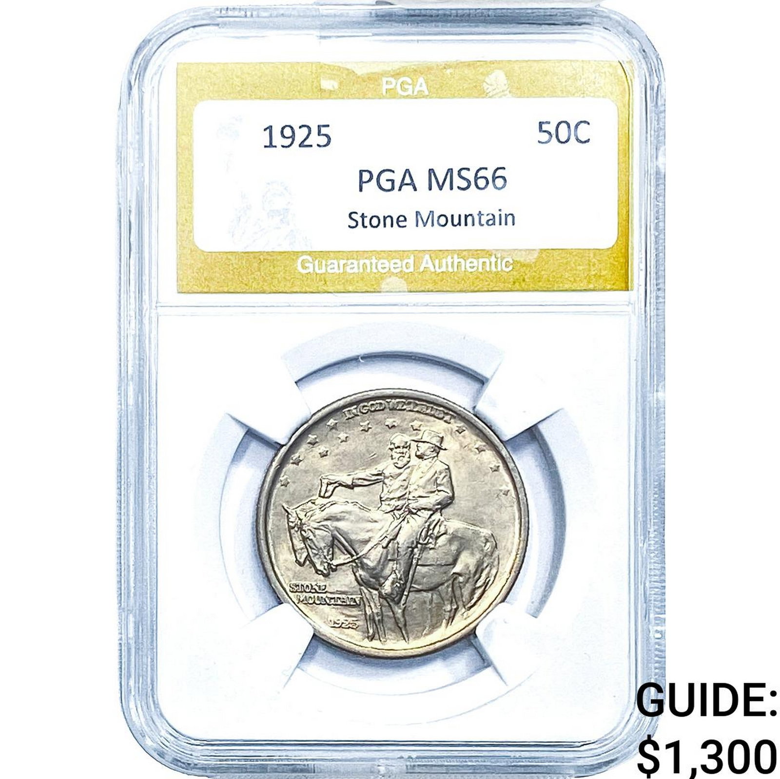 1925 Stone Mountain Half Dollar PGA MS66 (1 of 2)