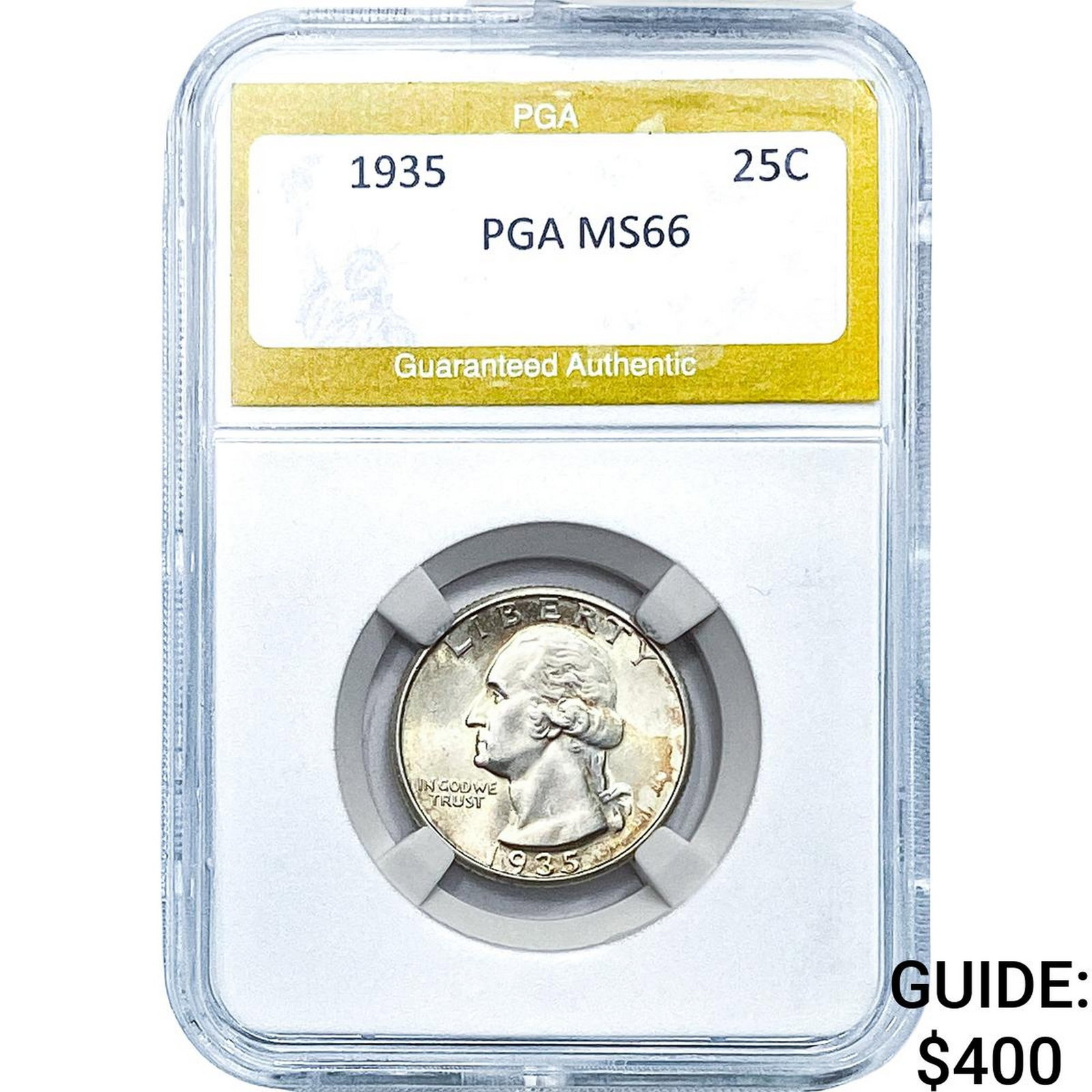 1935 Washington Silver Quarter PGA MS66: 1935 Washington Silver Quarter PGA MS66