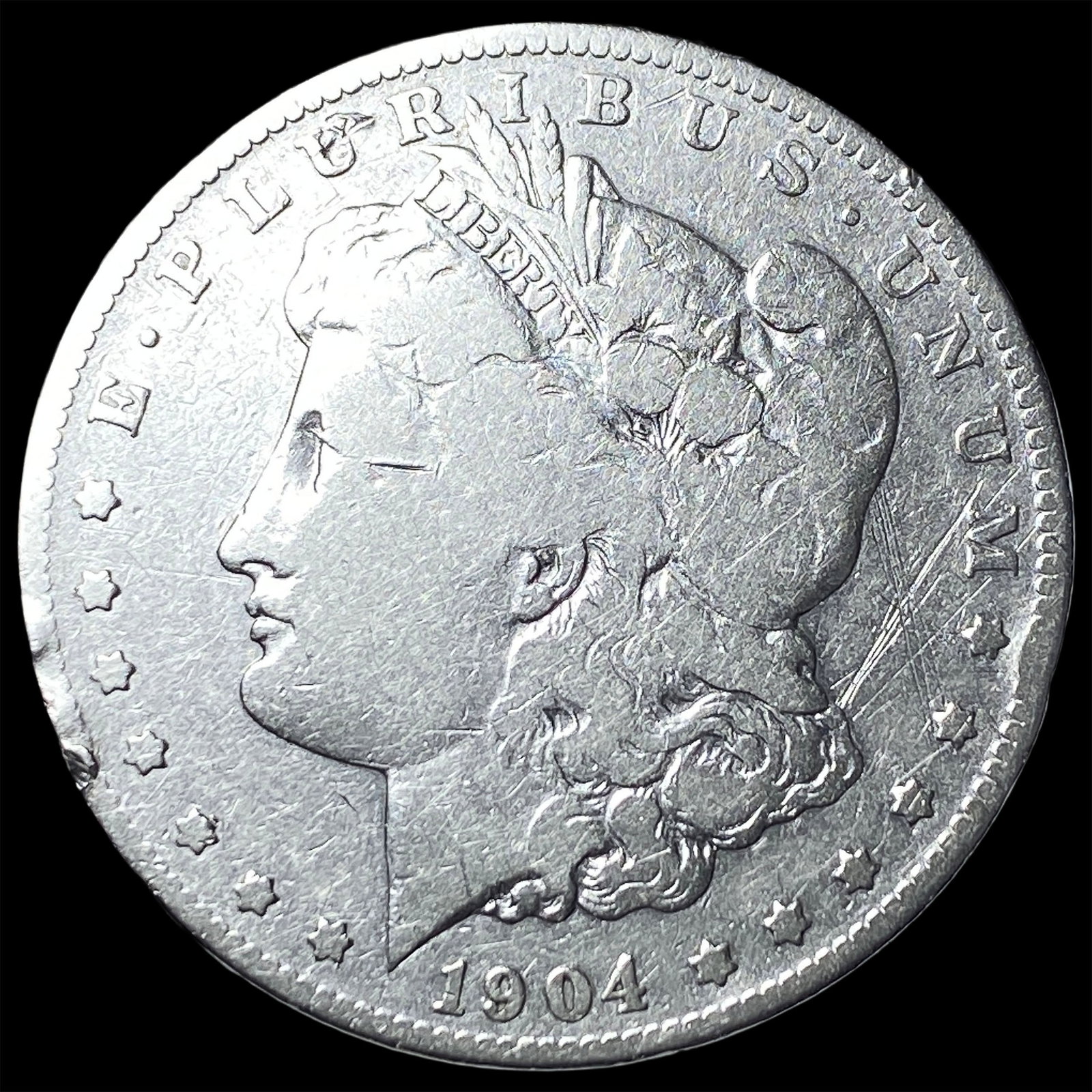 1904-S Silver Morgan Dollar NICELY CIRCULATED: 1904-S Silver Morgan Dollar NICELY CIRCULATED