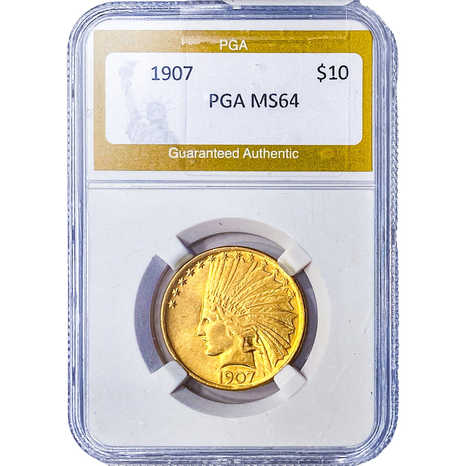 1907 $10 Gold Eagle PGA MS64 (1 of 2)