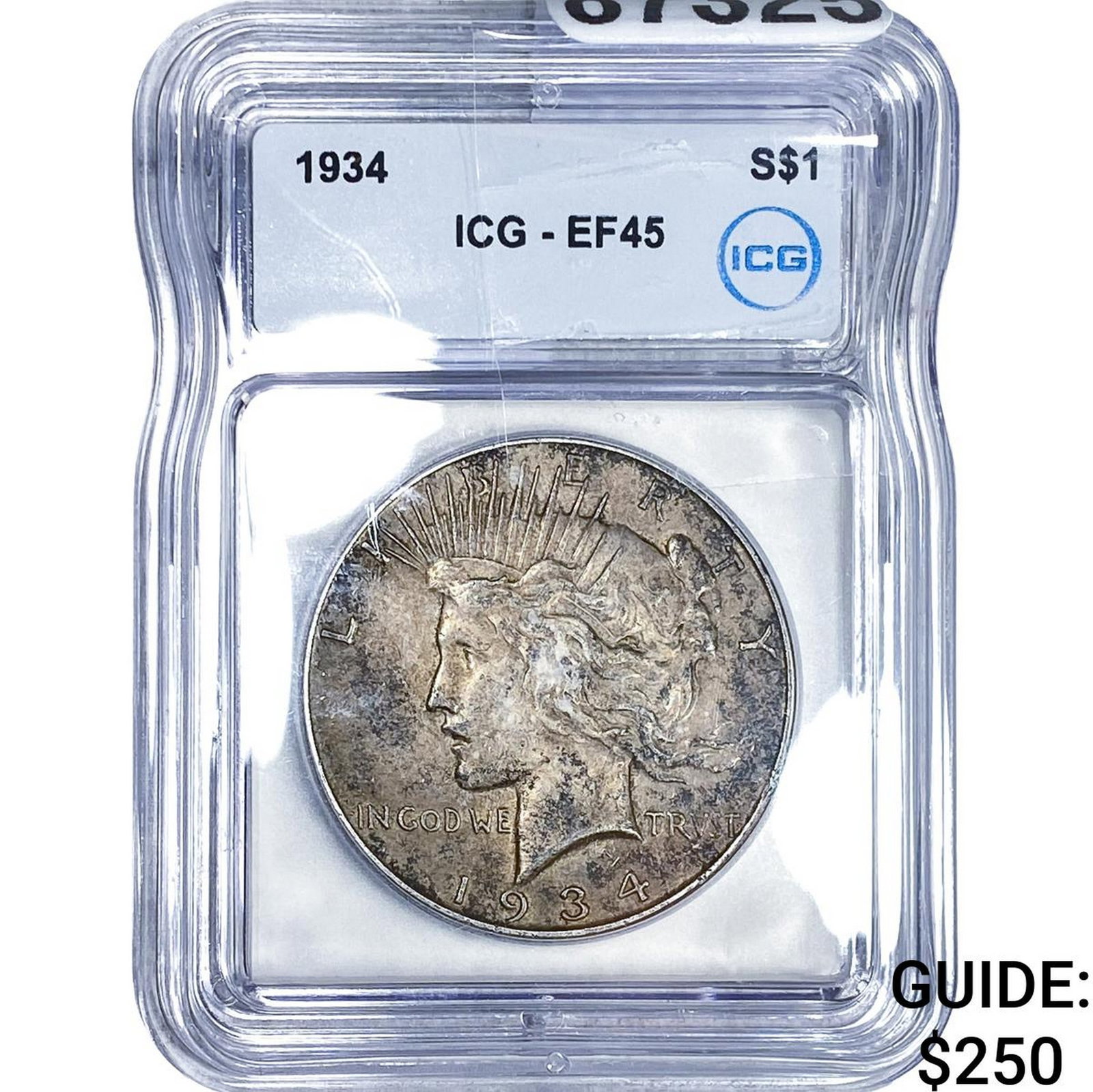 1934 Silver Peace Dollar ICG EF45 (1 of 2)