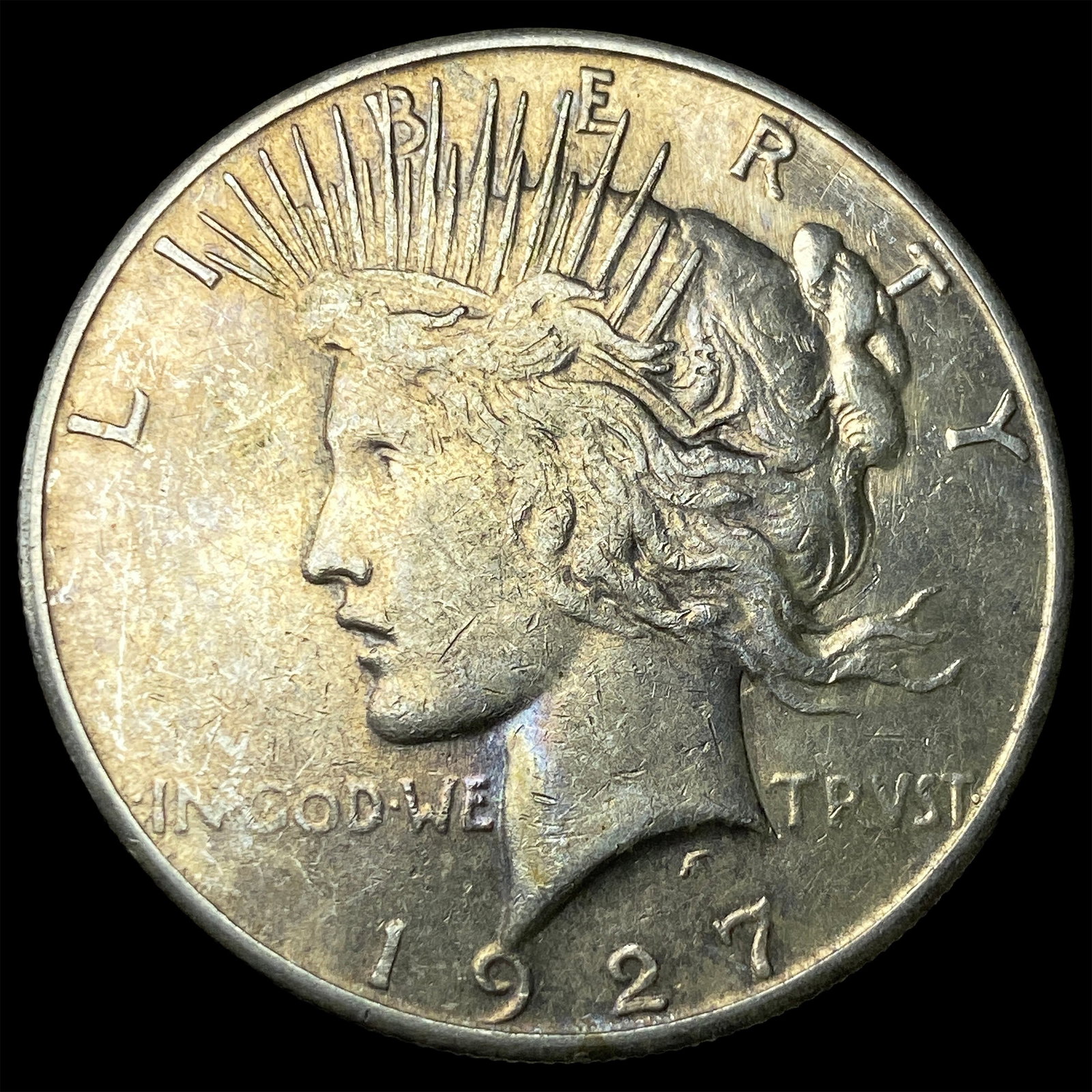 1927-S Silver Peace Dollar CLOSELY UNCIRCULATED: 1927-S Silver Peace Dollar CLOSELY UNCIRCULATED