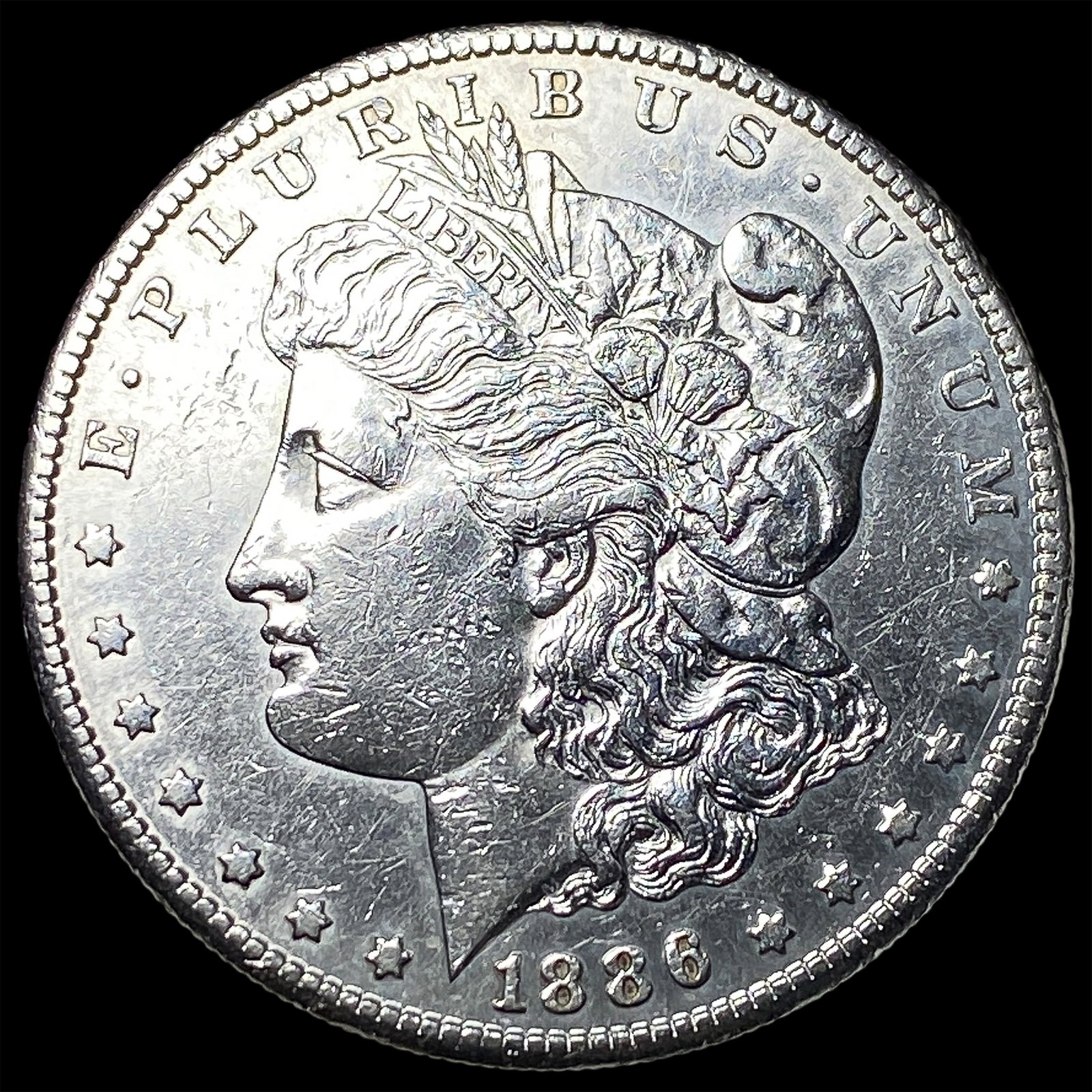 1886-S Morgan Silver Dollar CLOSELY UNCIRCULATED: 1886-S Morgan Silver Dollar CLOSELY UNCIRCULATED