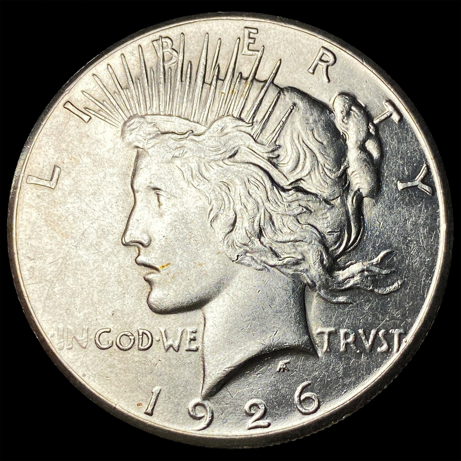 1926-S Silver Peace Dollar CHOICE AU: 1926-S Silver Peace Dollar CHOICE AU