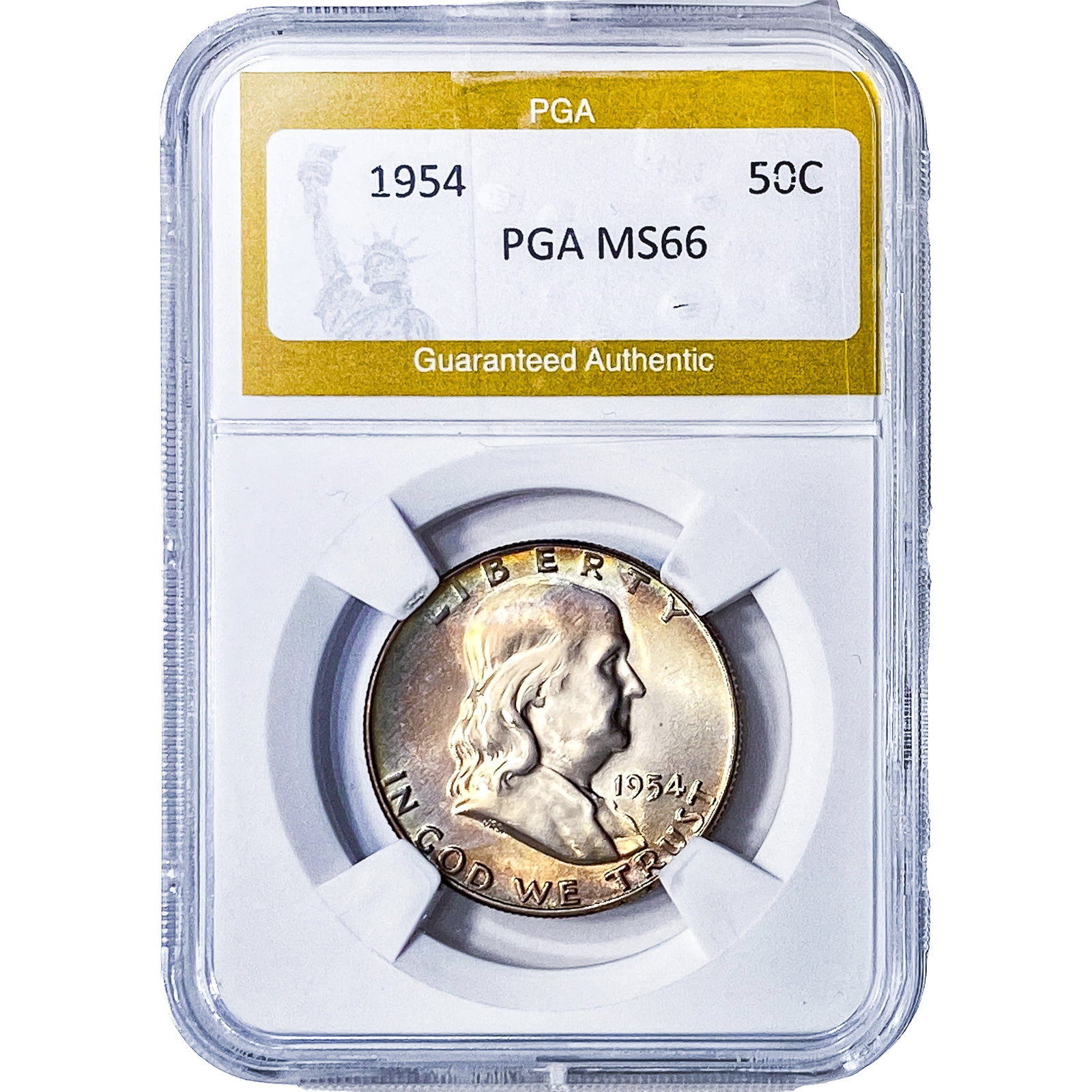 1954 Franklin Half Dollar PGA MS66 (1 of 2)
