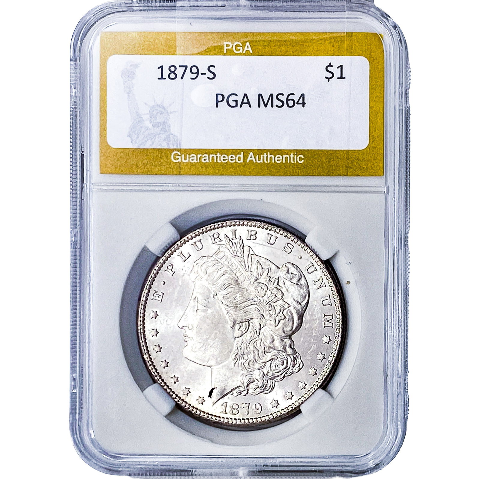 1879-S Morgan Silver Dollar PGA MS64 (1 of 2)