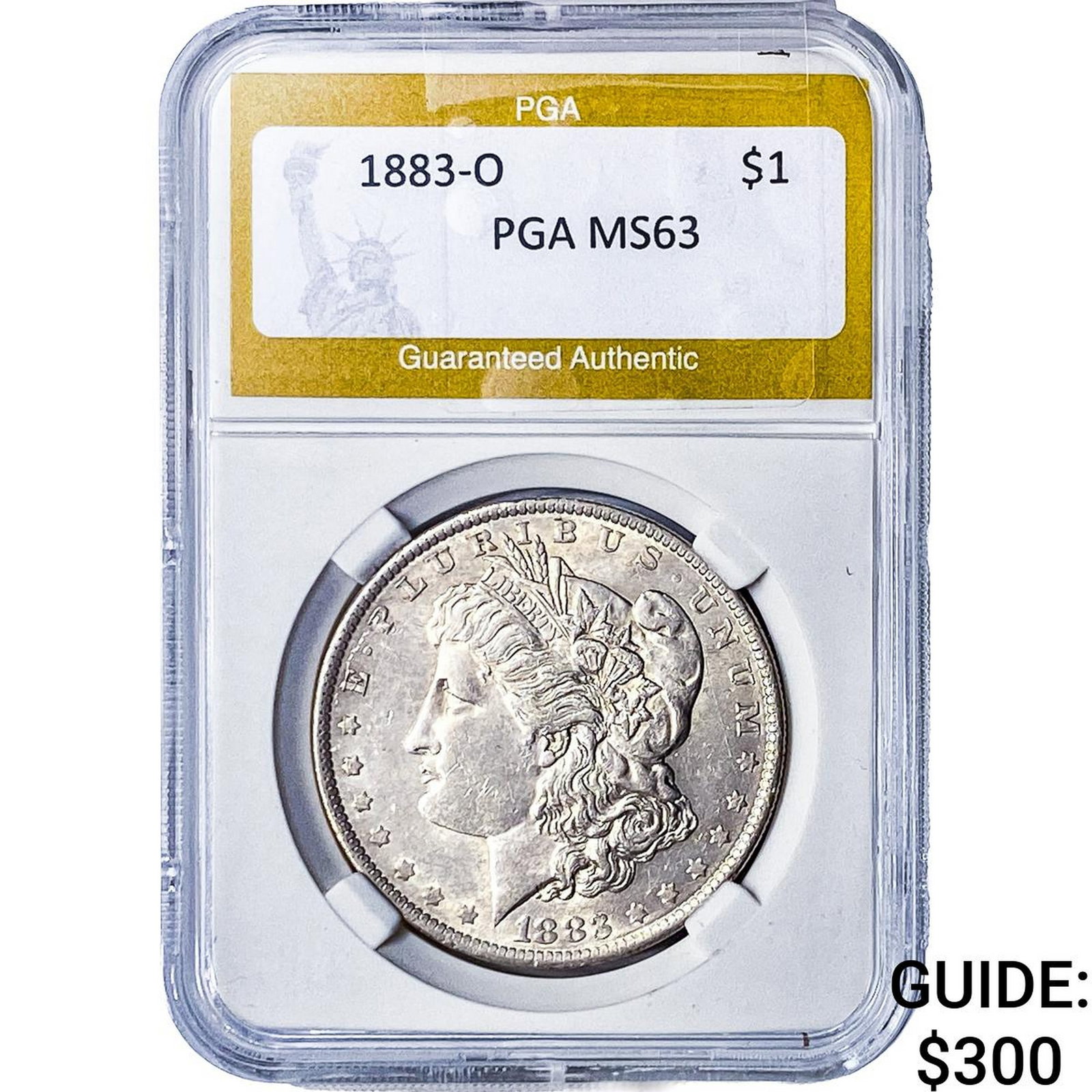 1883-O Morgan Silver Dollar PGA MS63: 1883-O Morgan Silver Dollar PGA MS63